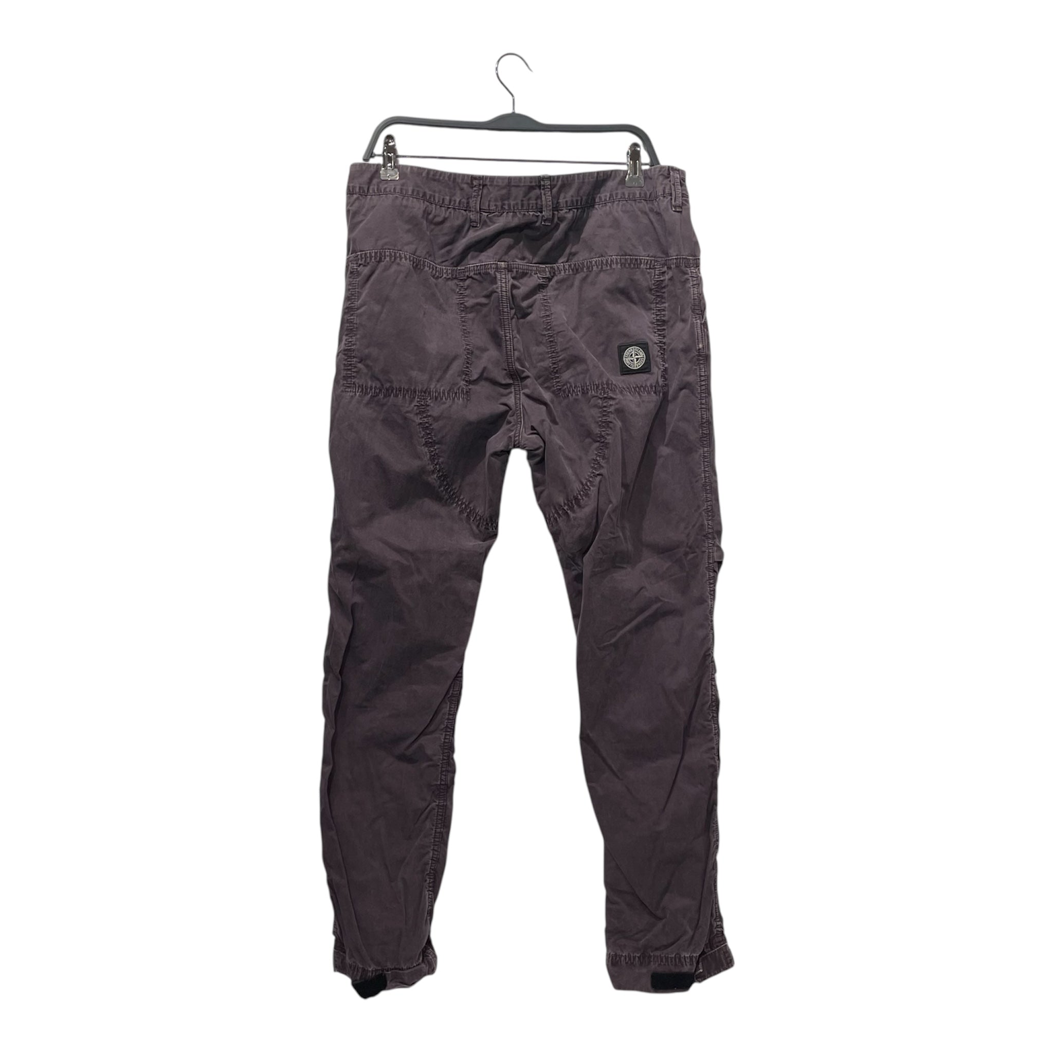 STONE ISLAND/Straight Pants/32/Cotton/PPL/BACK SQUARE PATCH PLAIN PANTS view 2