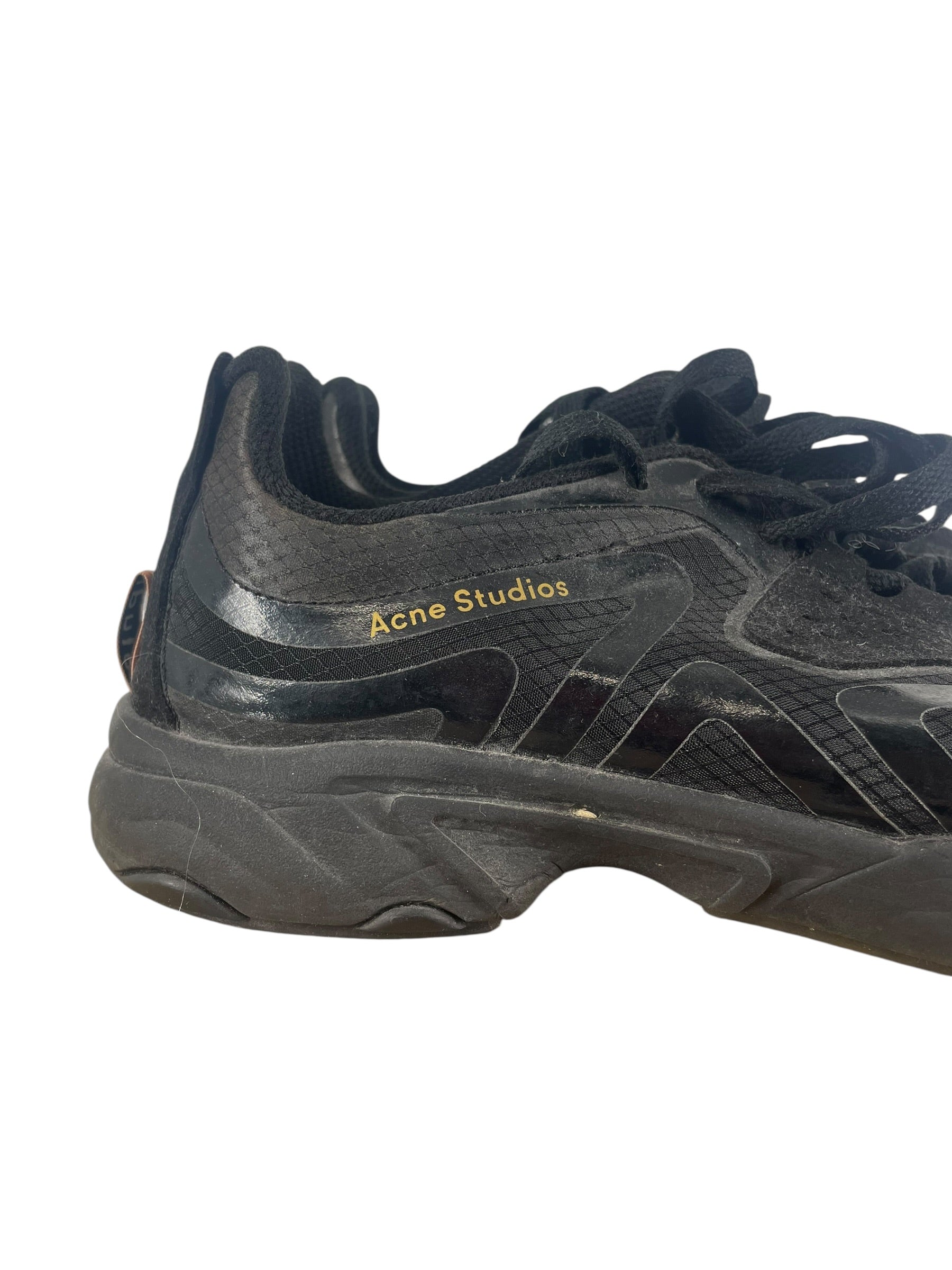 Acne Studios/Low-Sneakers/EU 42/Nylon/BLK/U-Tip/BLK BUZZ RIPSTOP TRAINER 20142 view 3