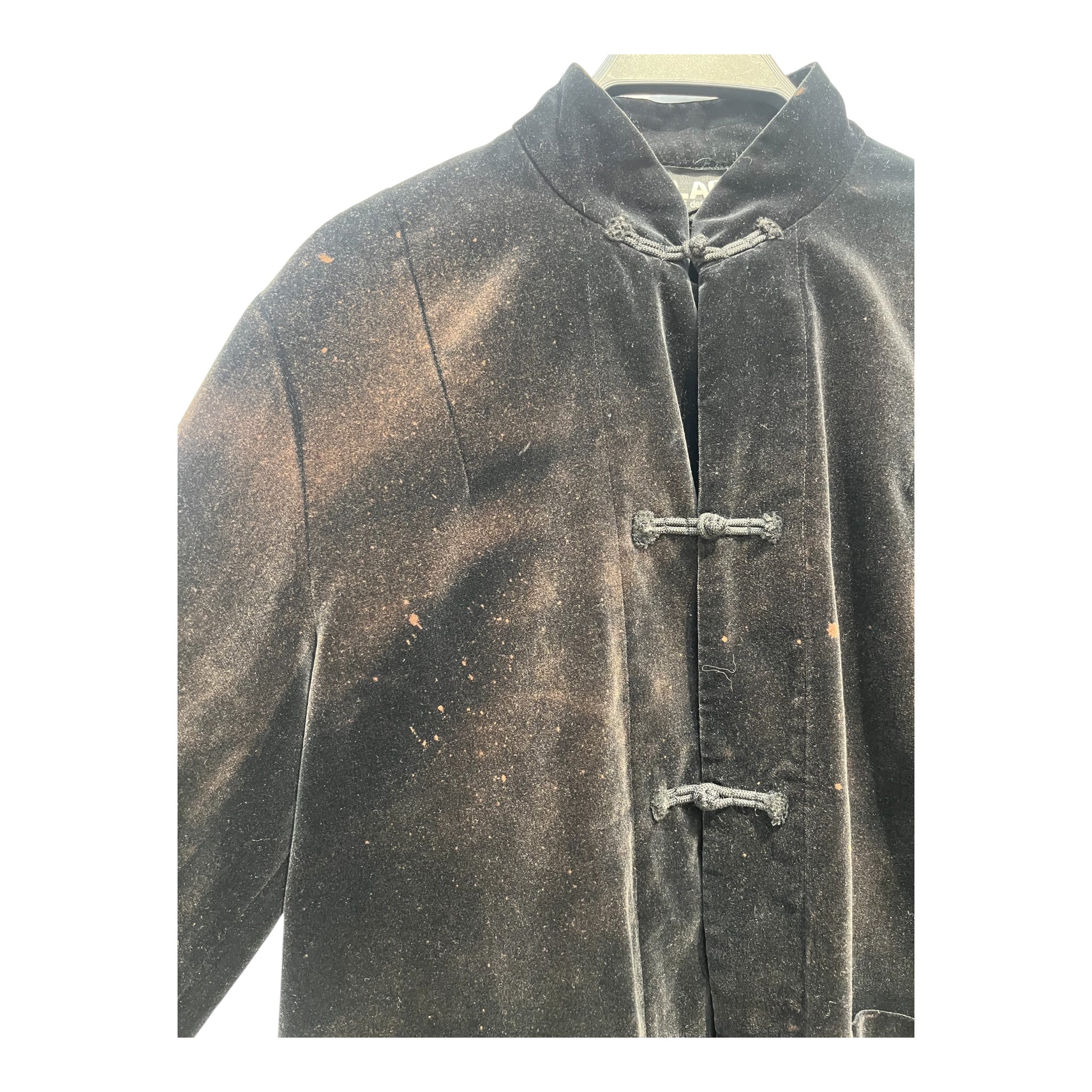 COMME des GARCONS/Jacket/M/Cotton/BLK/BLEACH SPLATTERED view 3