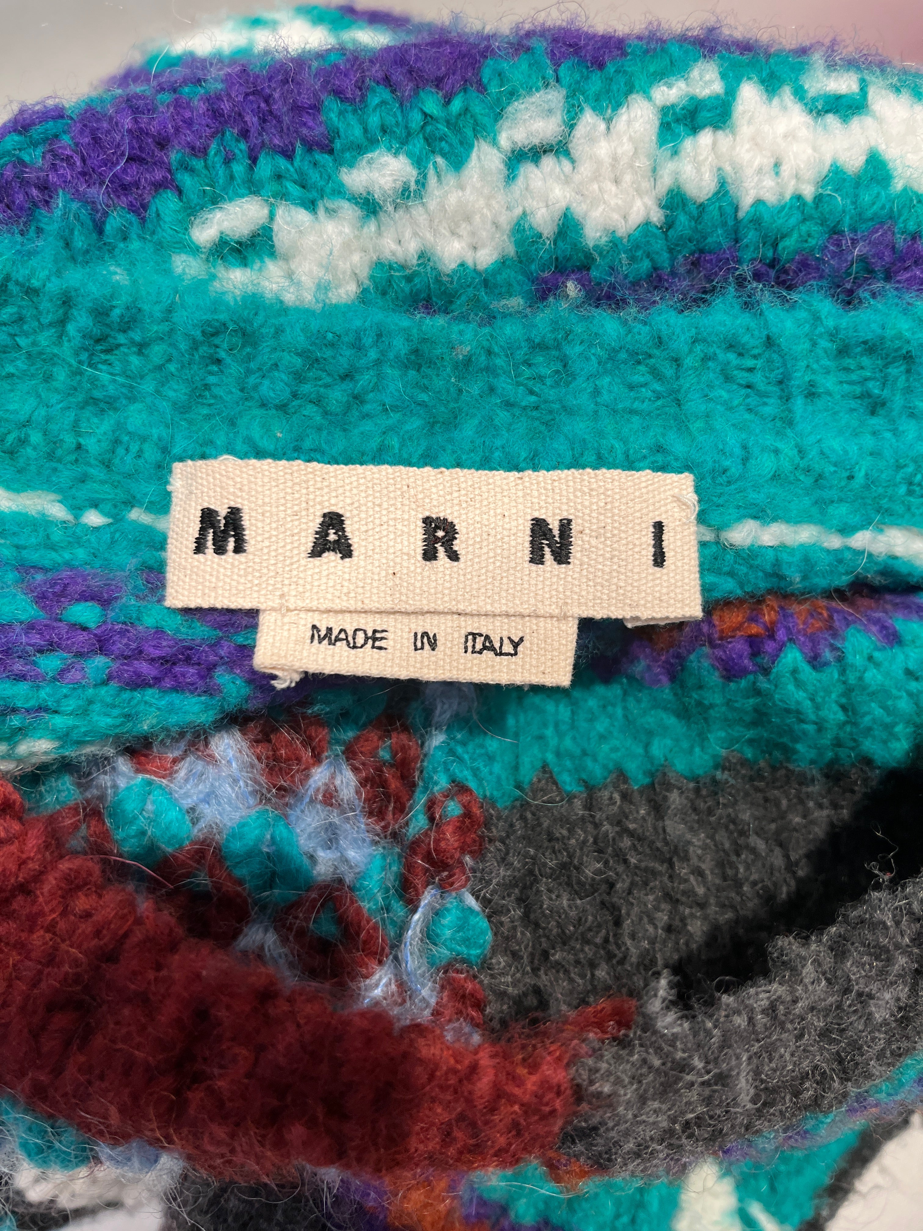 MARNI/Heavy Sweater/48/Stripe/Mohair/MLT/MULTI-PATTERN view 3