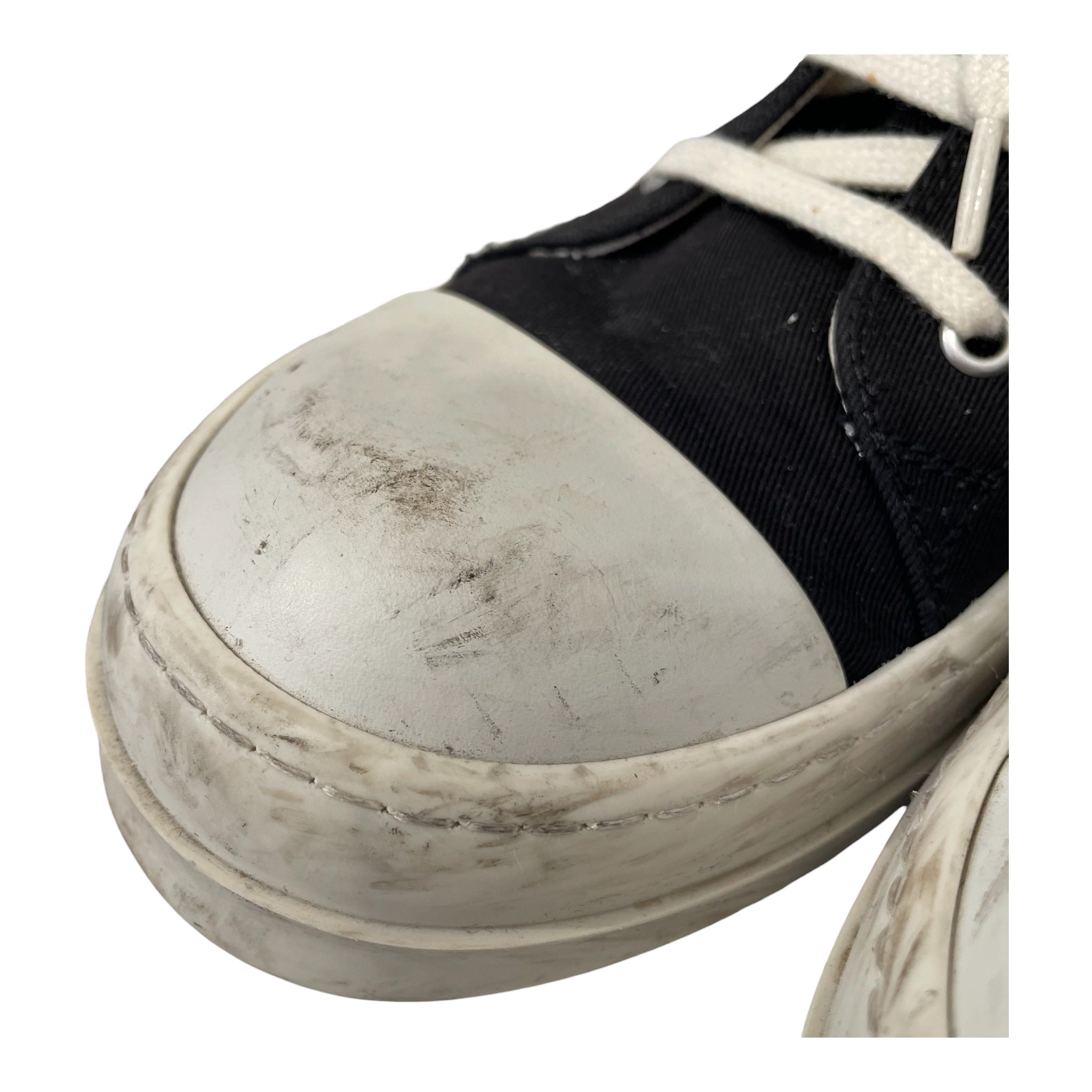 RICK OWENS DRKSHDW/Hi-Sneakers/EU 42.5/Cotton/BLK/drkshdw sombra view 4