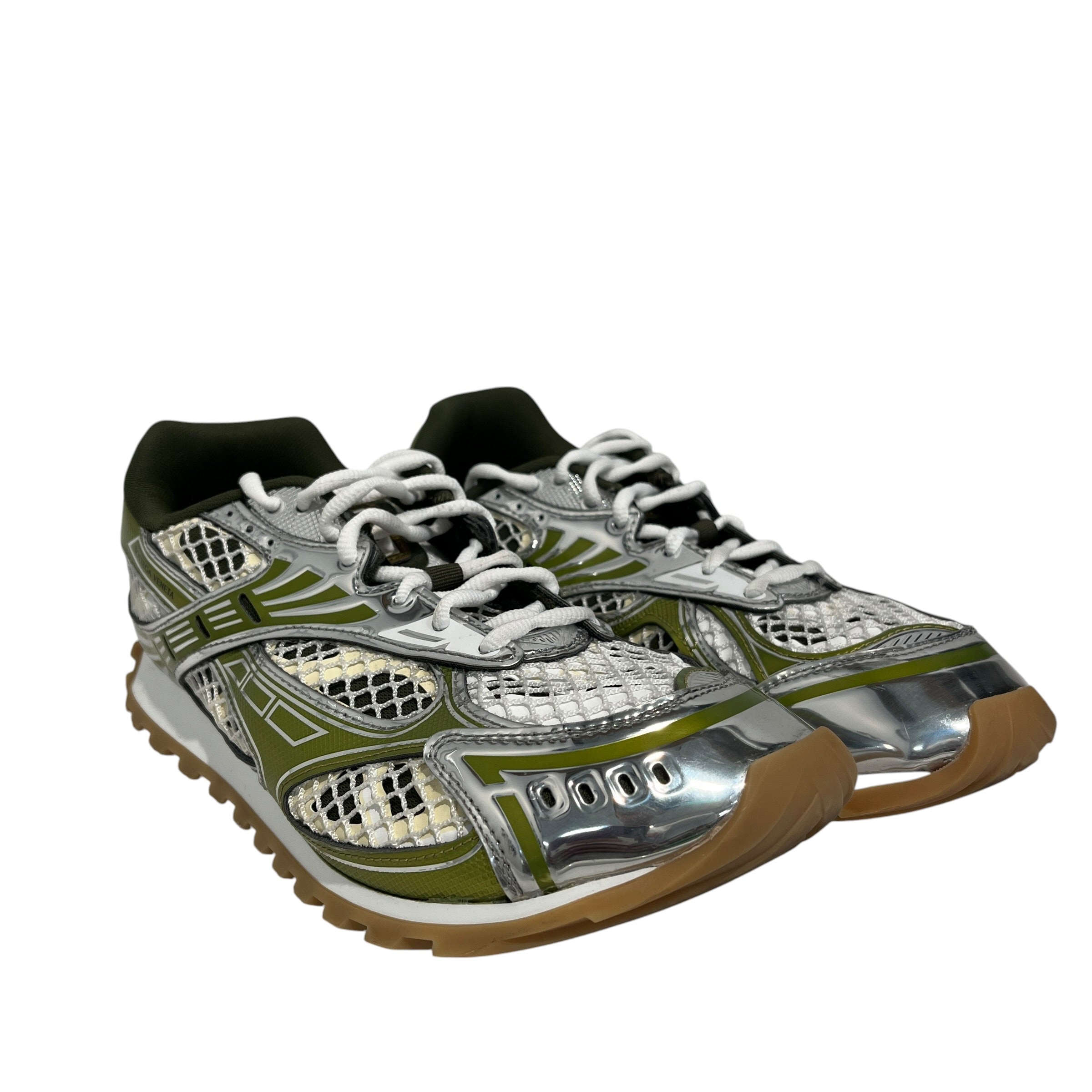 BOTTEGA VENETA/Low-Sneakers/EU 42/Leather/GRN/orbit view 1
