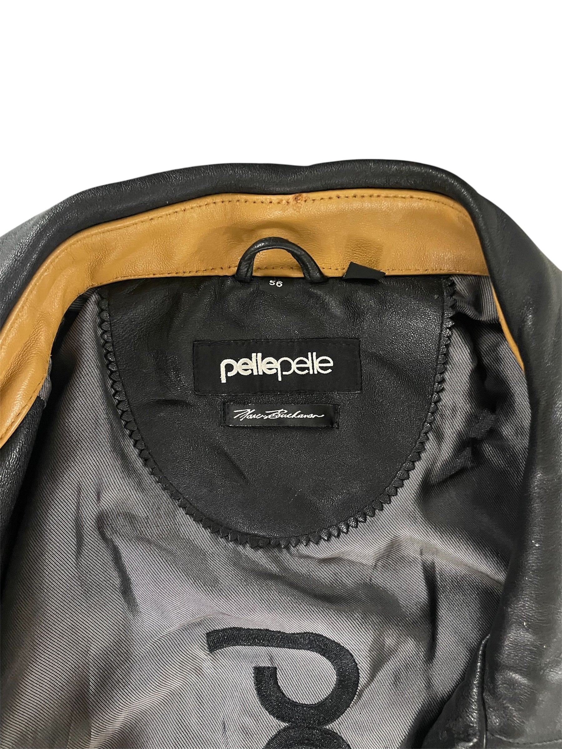 Pelle Pelle/Leather Jkt/56/Leather/BLK/EXOTIC 1978 LEATHER EMBROIDERY view 5