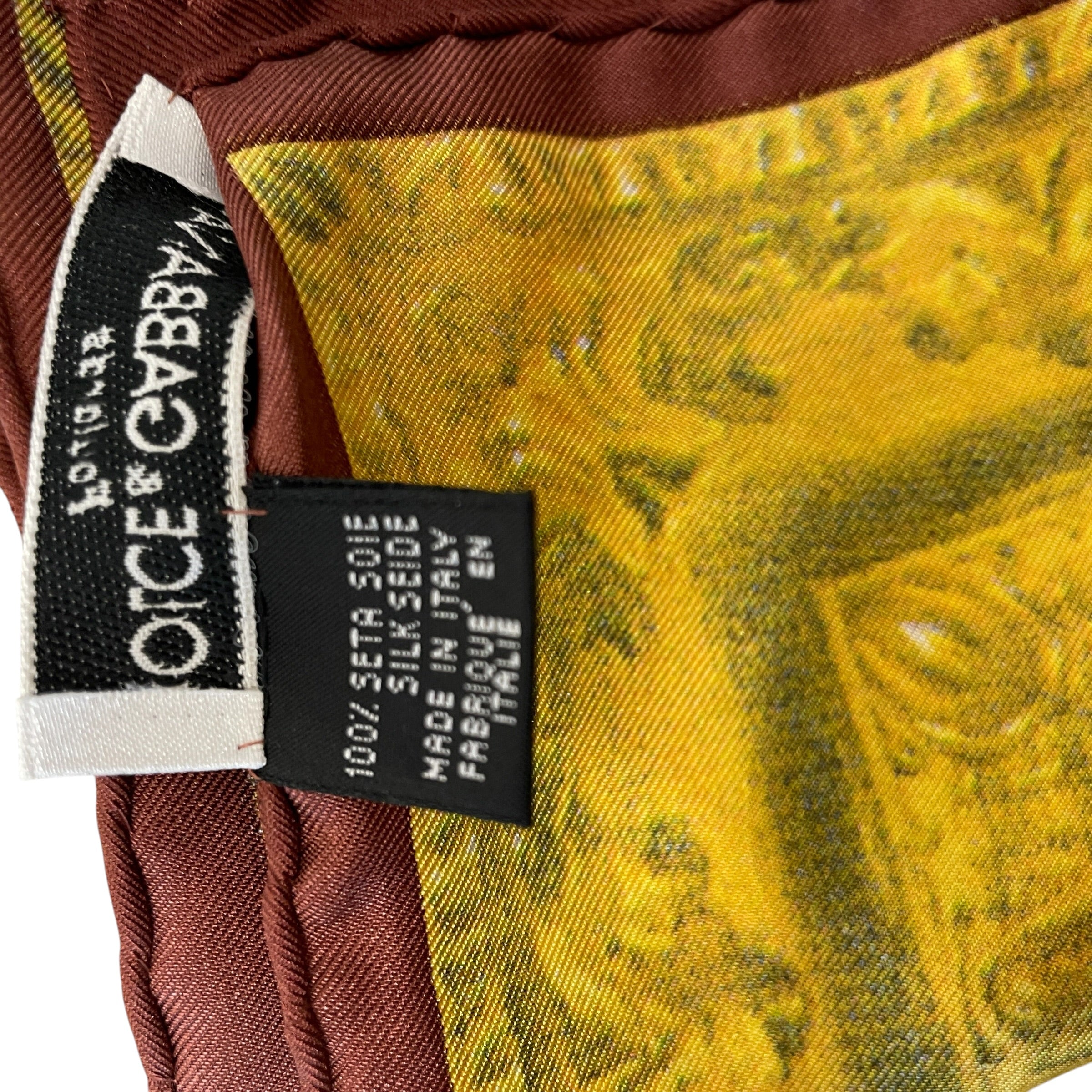 DOLCE&GABBANA/Scarf/All Over Print/Silk/YEL/L's/ANGEL BABIES view 3
