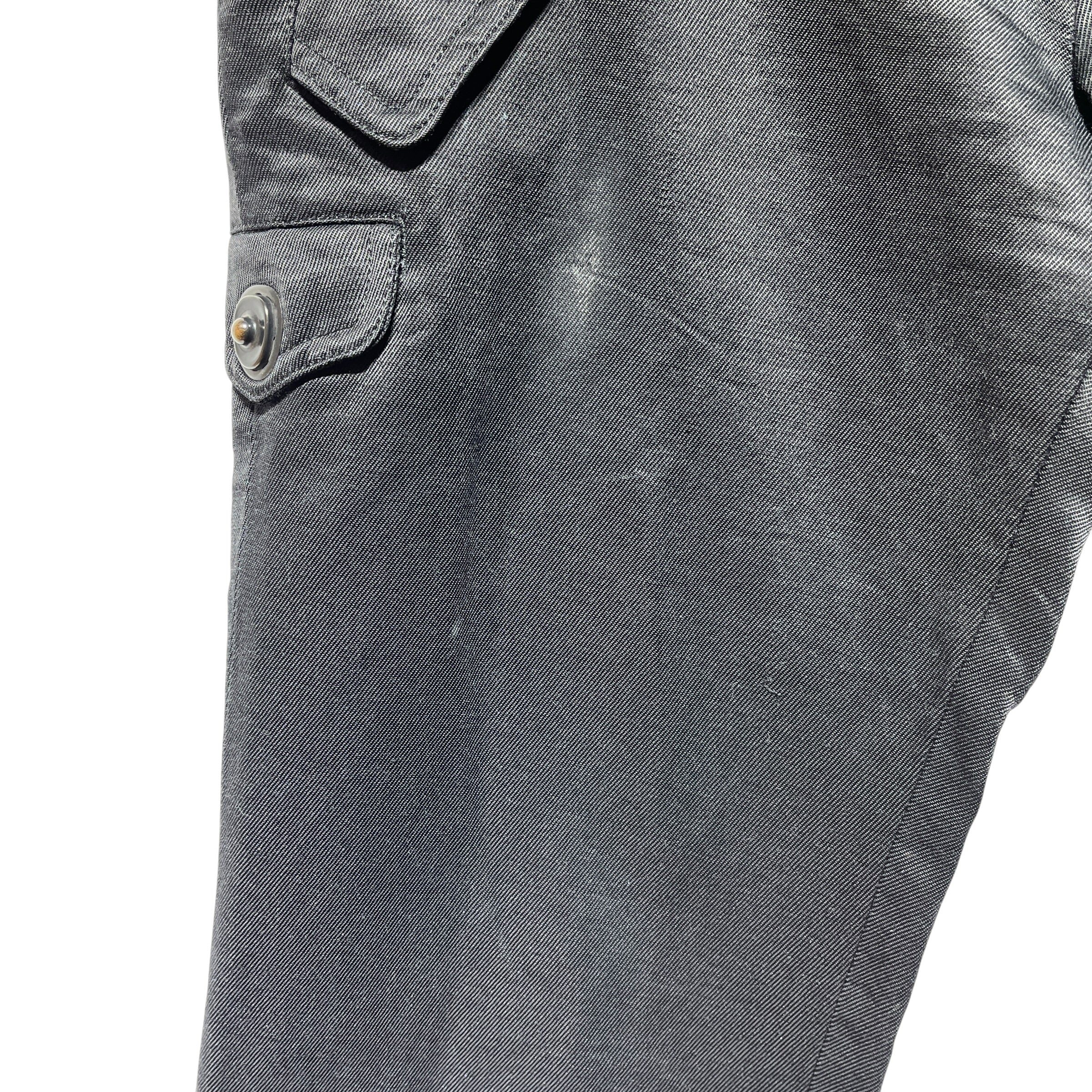 JULIUS/Pants/1/Cotton/BLK/RAW HEM WELT POCKET view 5