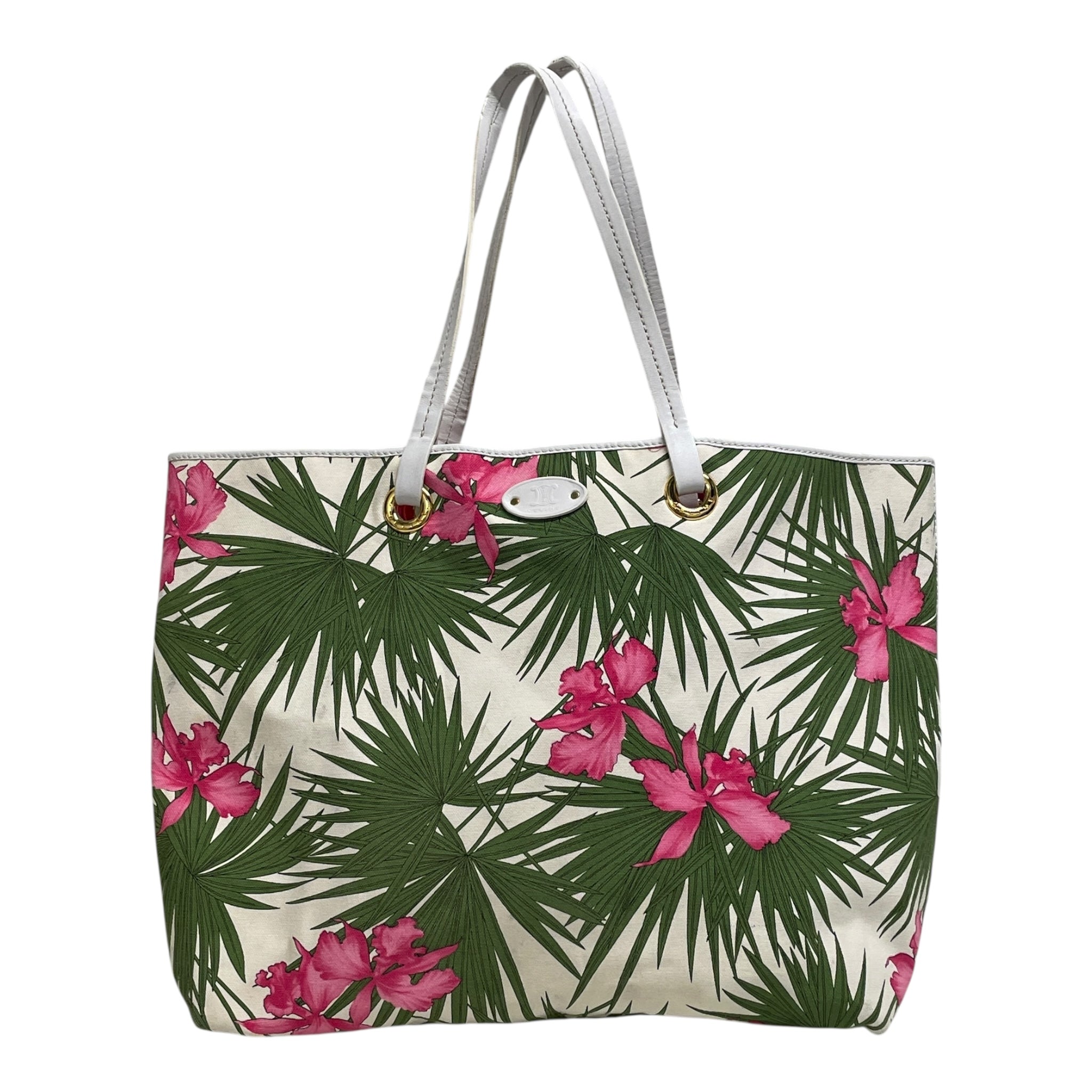 CELINE/Tote Bag/OS/All Over Print/Cotton/GRN/1990'S PALM PRINT - CE00/34 view 1
