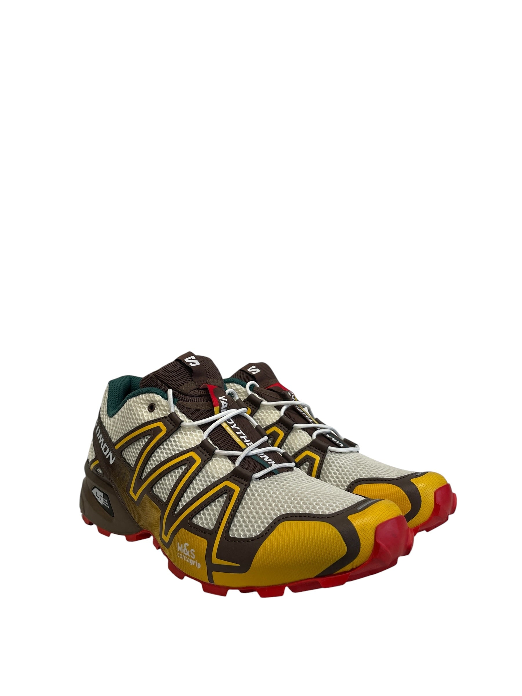 salomon/Low-Sneakers/US 13/Leather/YEL/SALOMON X VANDYTHEPINK SPDCRSS view 1