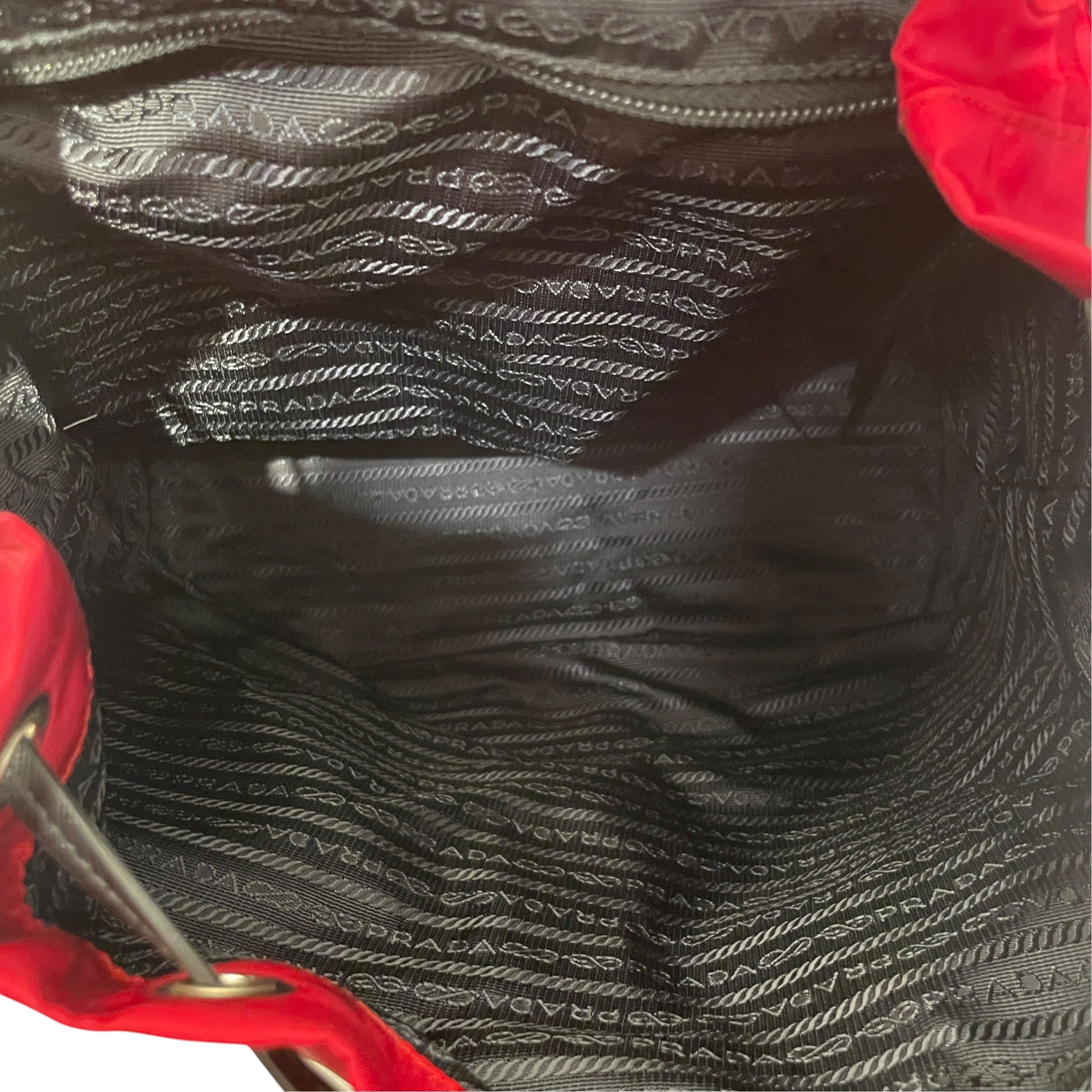 PRADA/Backpack/Nylon/RED/studded backpack view 4