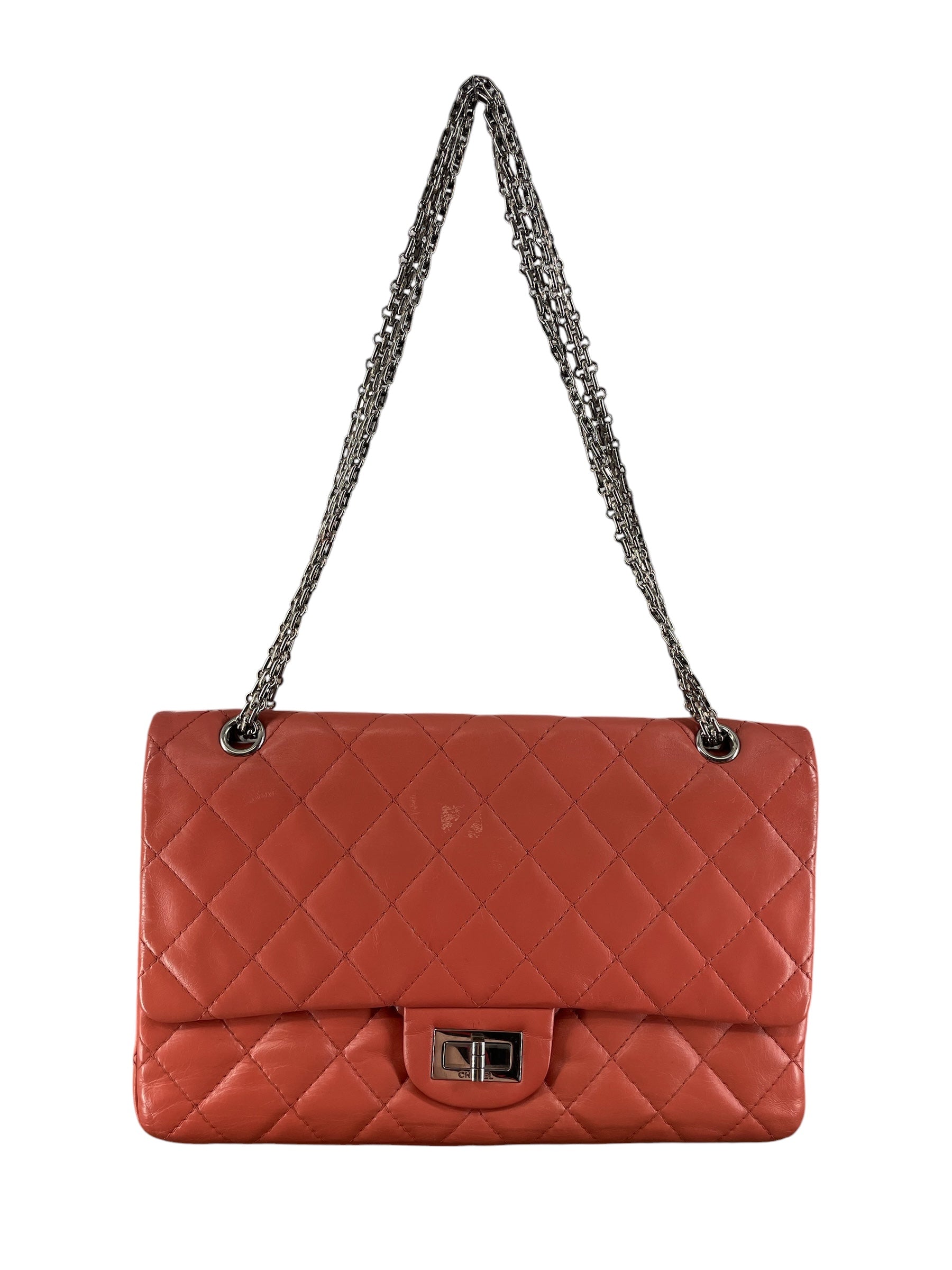 CHANEL/Bag/Leather/ORN/14656759 Org Slvr Hrdwre view 1