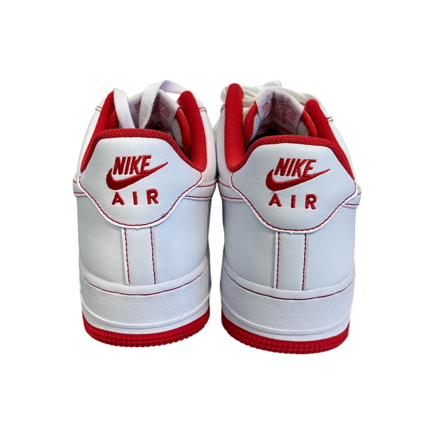 NIKE/Low-Sneakers/US 10/WHT/red stitching view 3