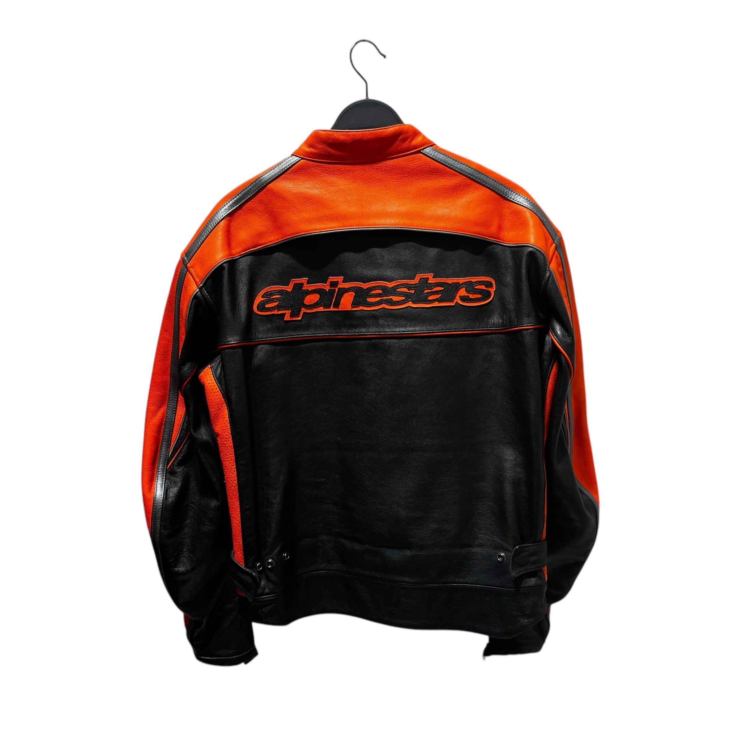 Alpinestars/Leather Jkt/M/Leather/BLK/WITH ORANGE view 2