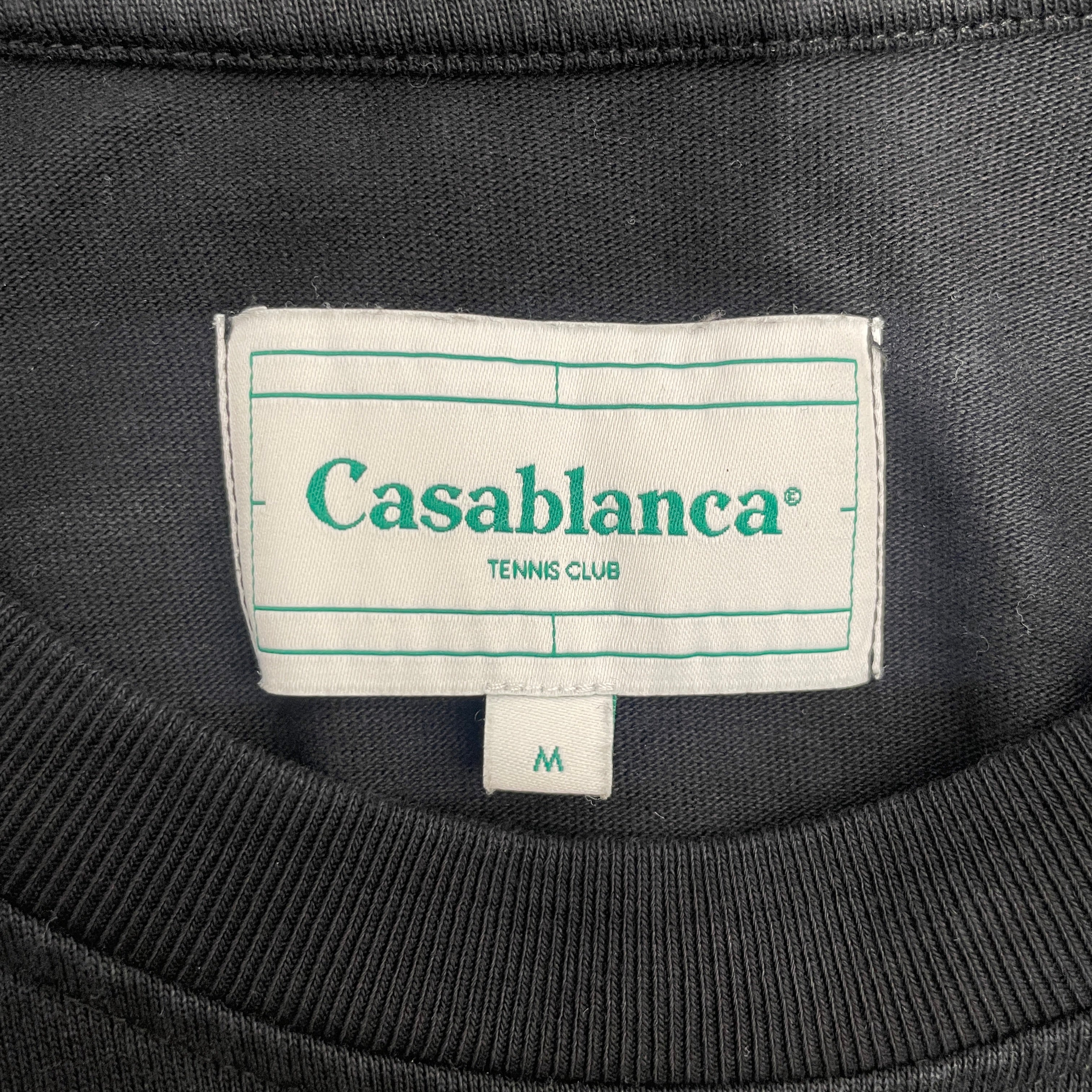 CASABLANCA/T-Shirt/M/Cotton/BLK/ view 3