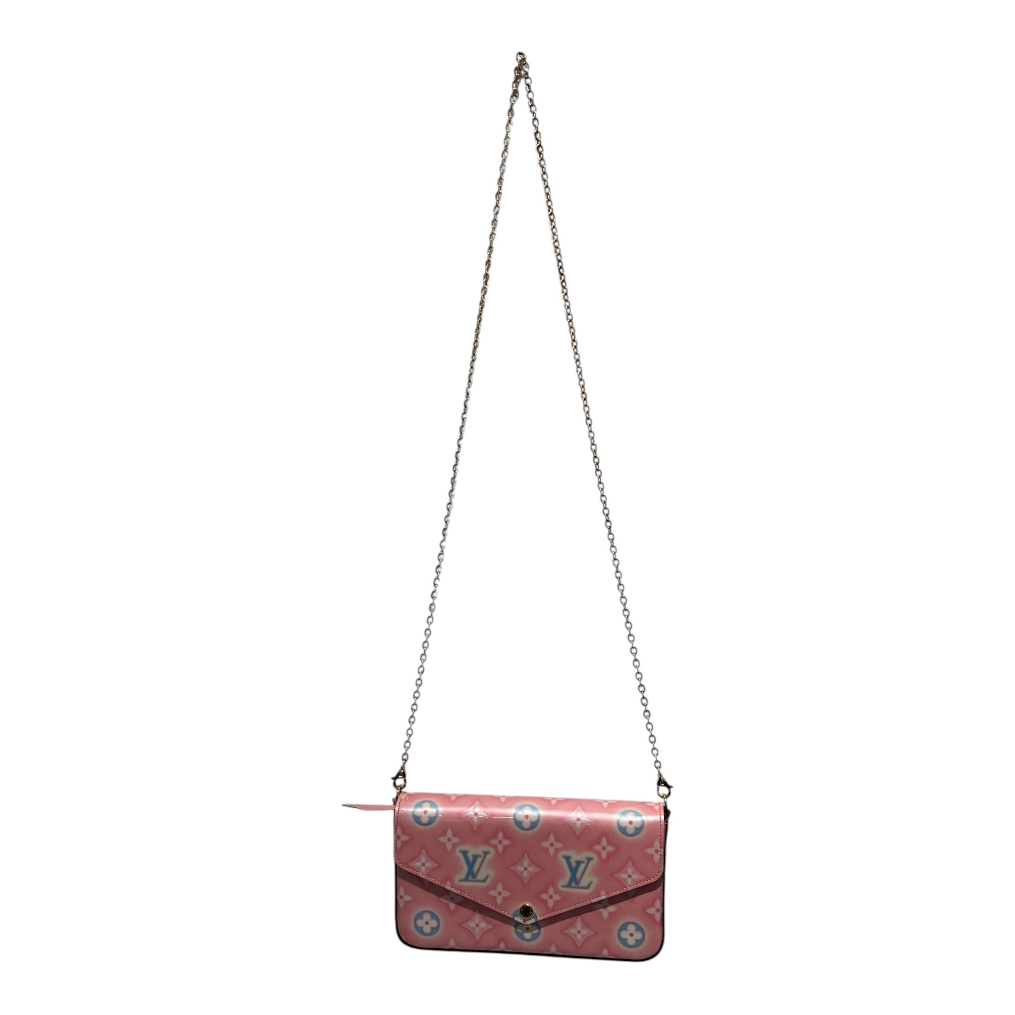 LOUIS VUITTON/Hand Bag/Monogram/Leather/PNK/pochette felicie view 1