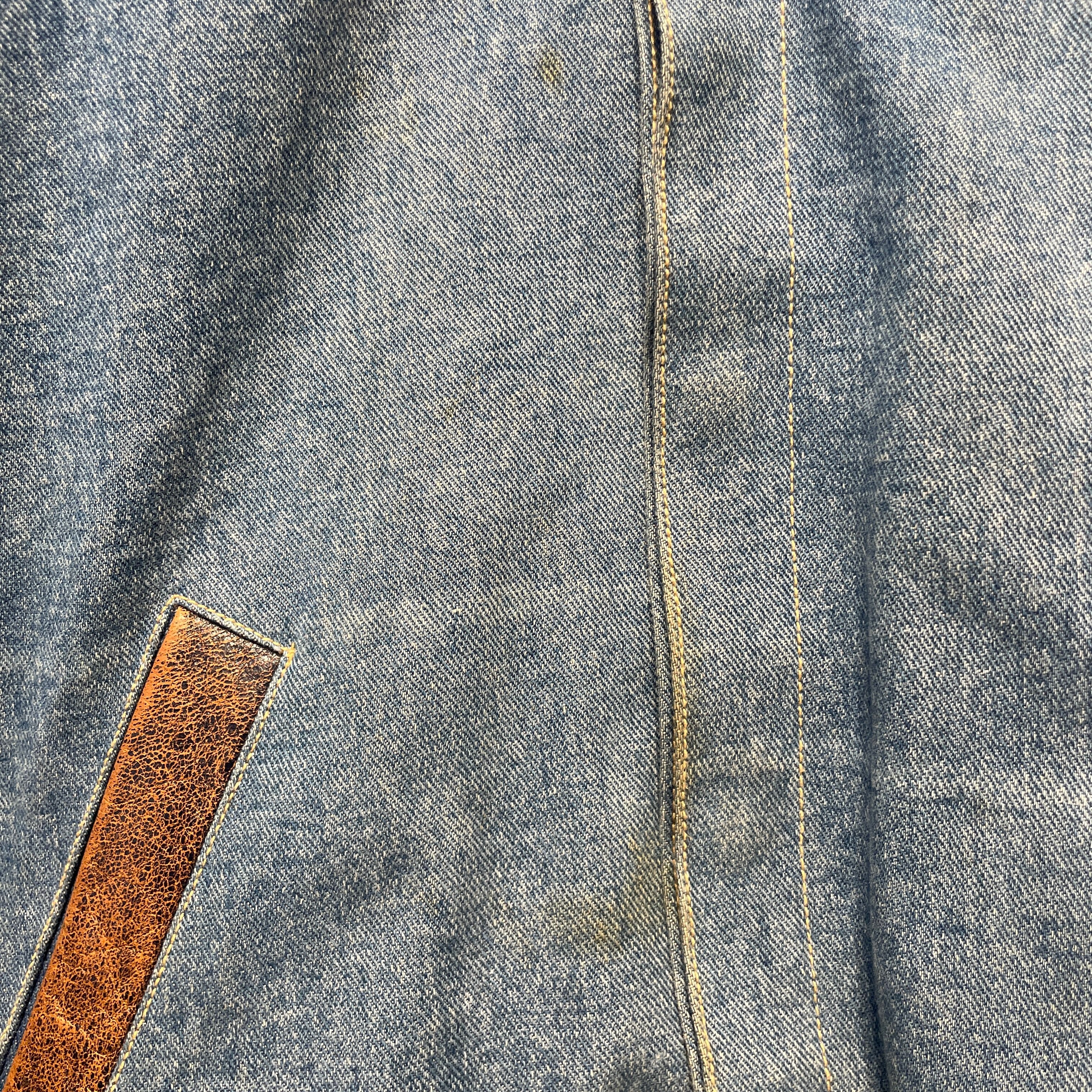 Vintage/Leather Jkt/M/Leather/MLT/Stripe/jeff hamilton JEEP view 3