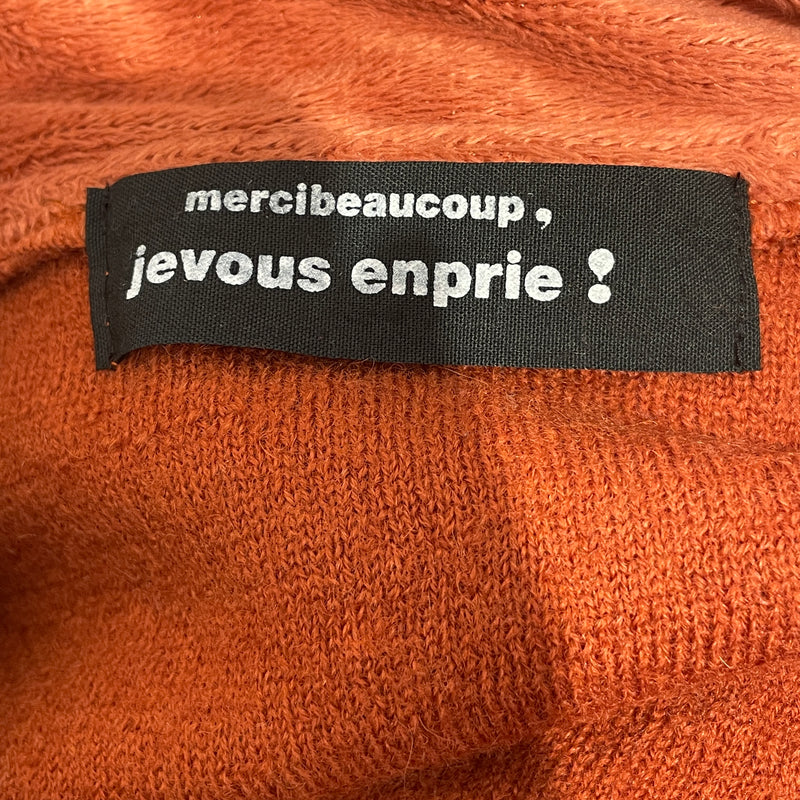 mercibeaucoup，///Zip Up Hoodie/3/Plain/Cotton/ORN//M [Designers] Avant-Garde/