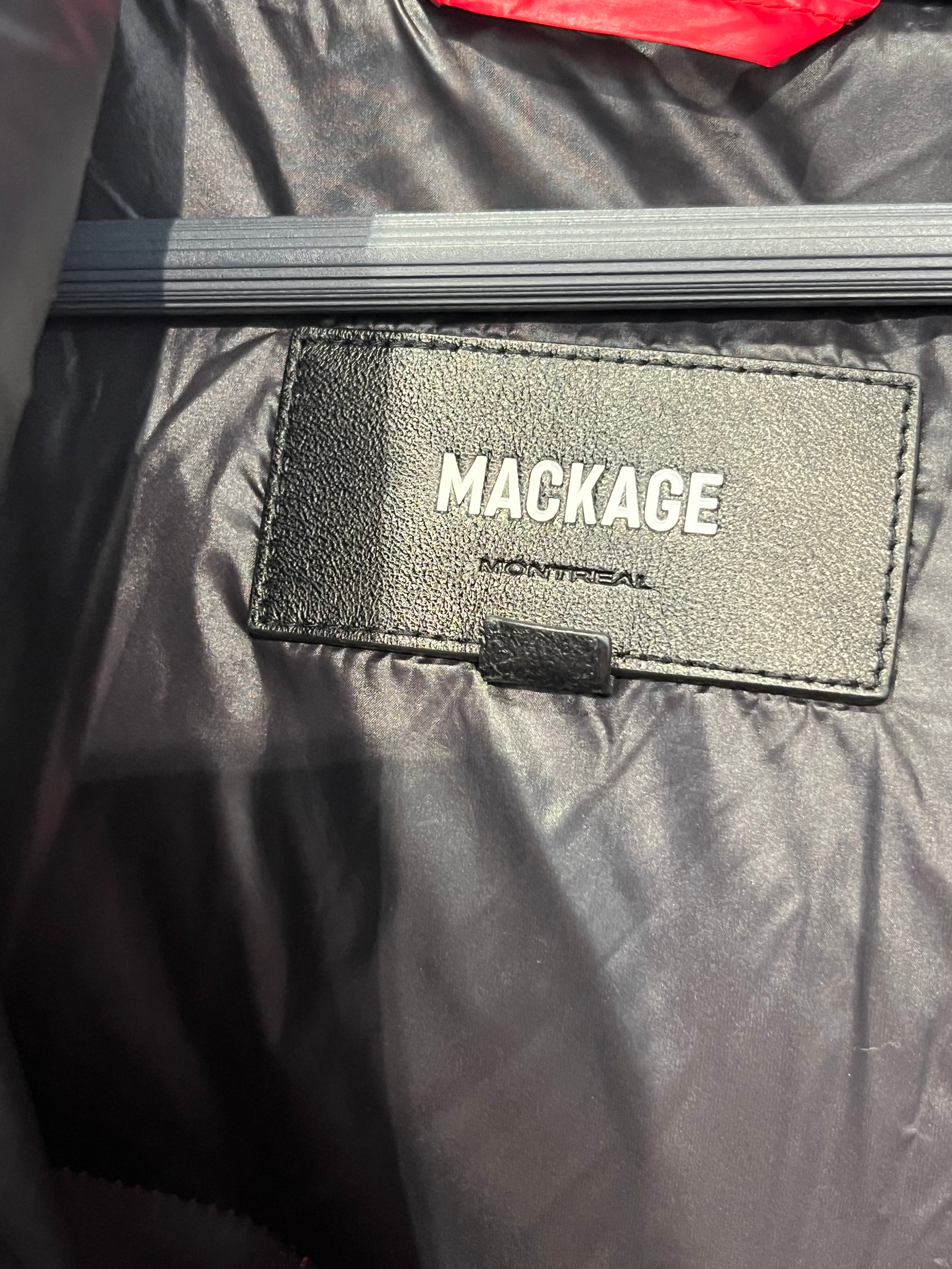 MACKAGE/Puffer Jkt/42/Nylon/RED/125159 hooded parka puffer view 3