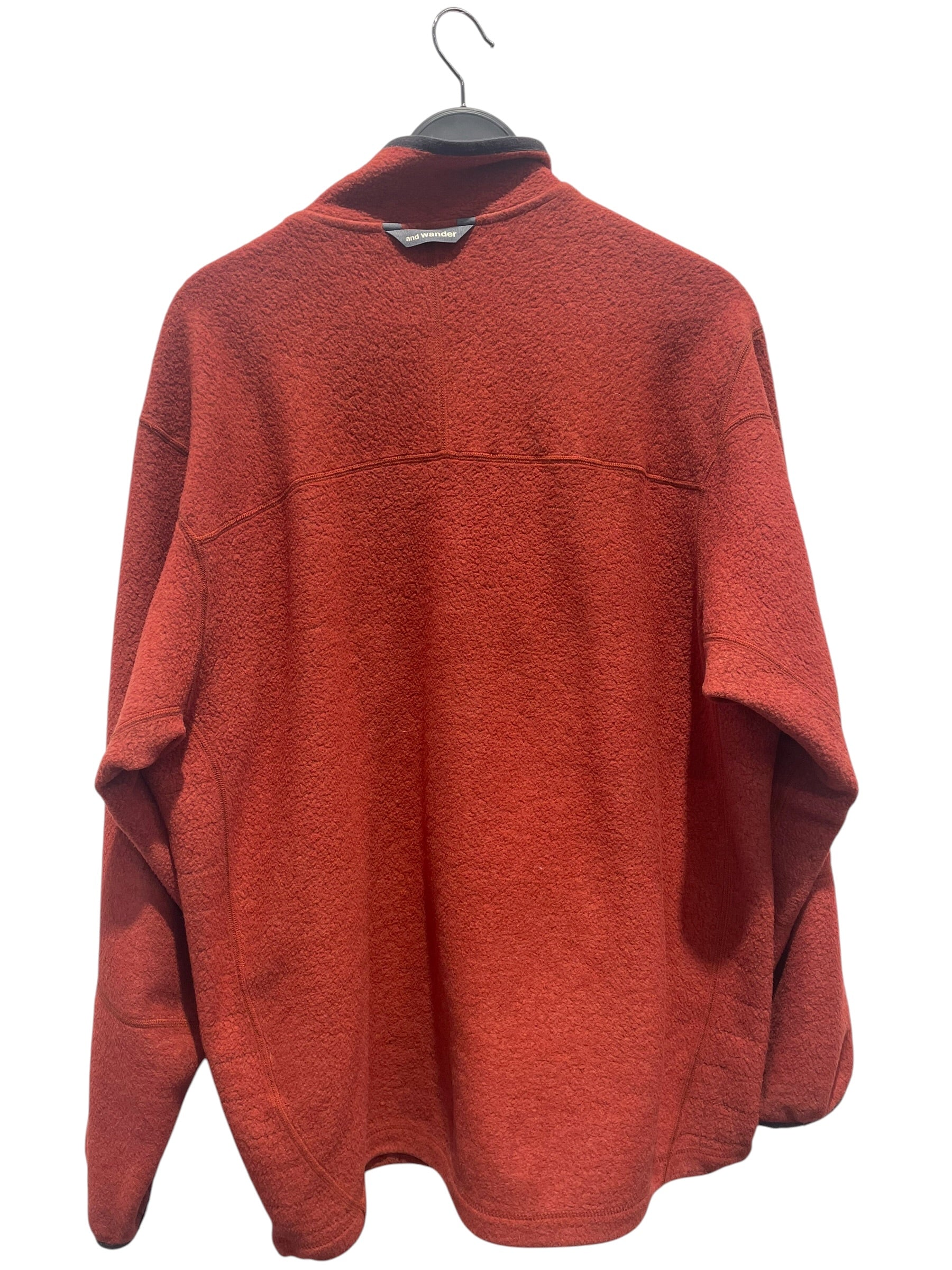 and wander/Jacket/5/Polyester/ORN/burnt orange fleece view 2