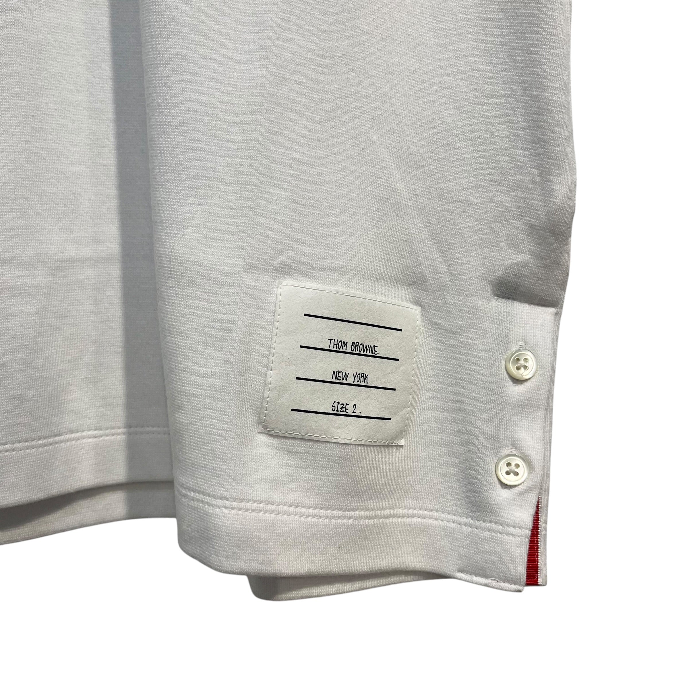 THOM BROWNE. NEW YORK/Tank Top/2/Cotton/WHT/STRIPE SIDE BUTTONS view 5