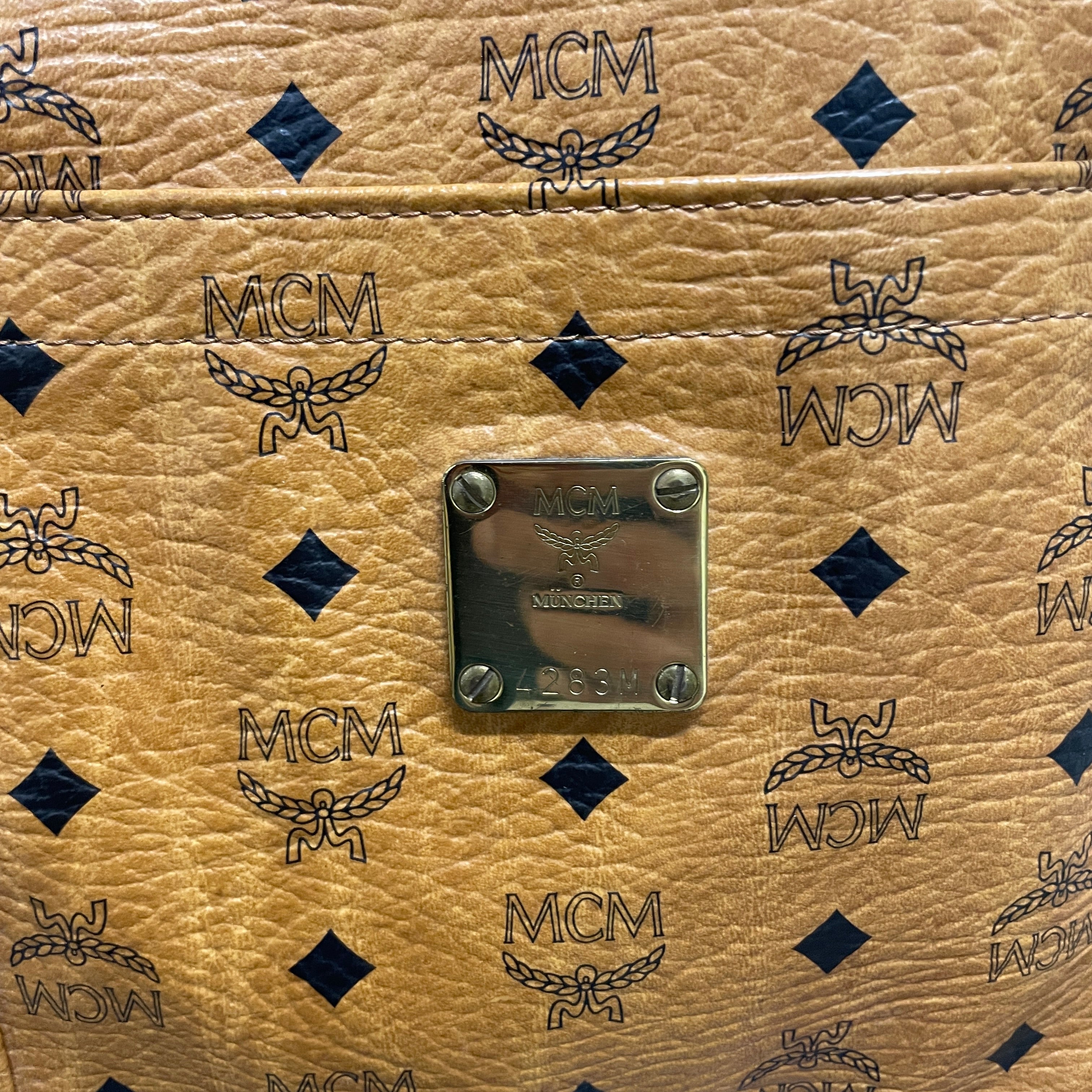 MCM/Hand Bag/Monogram/Leather/CML/WVQG68C/GOLD HARDWARE view 3