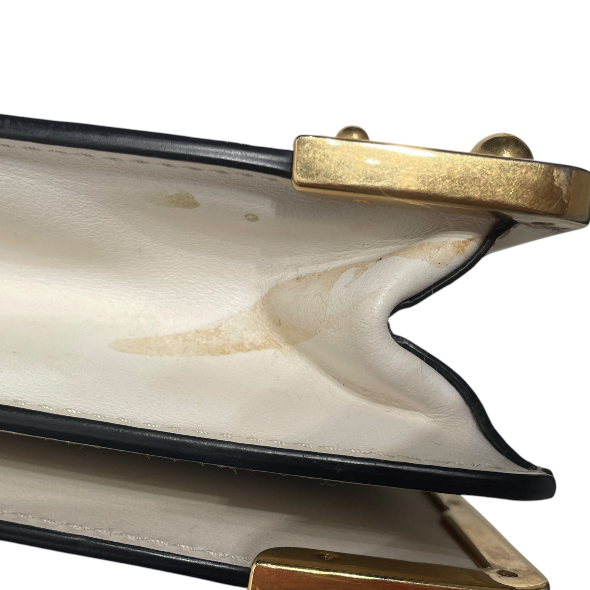 PRADA/Cross Body Bag/Leather/WHT/CAHIER CALFSKIN view 3