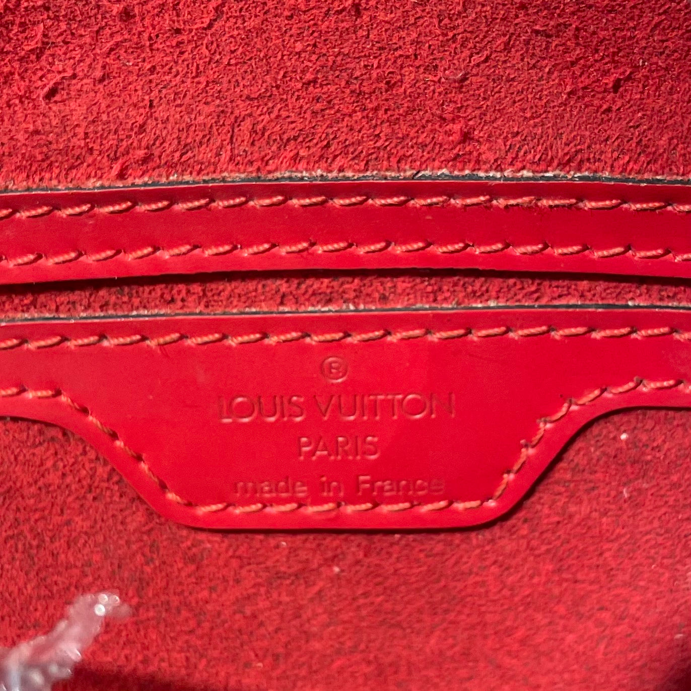 LOUIS VUITTON/Bag/Leather/RED/epi leather view 3