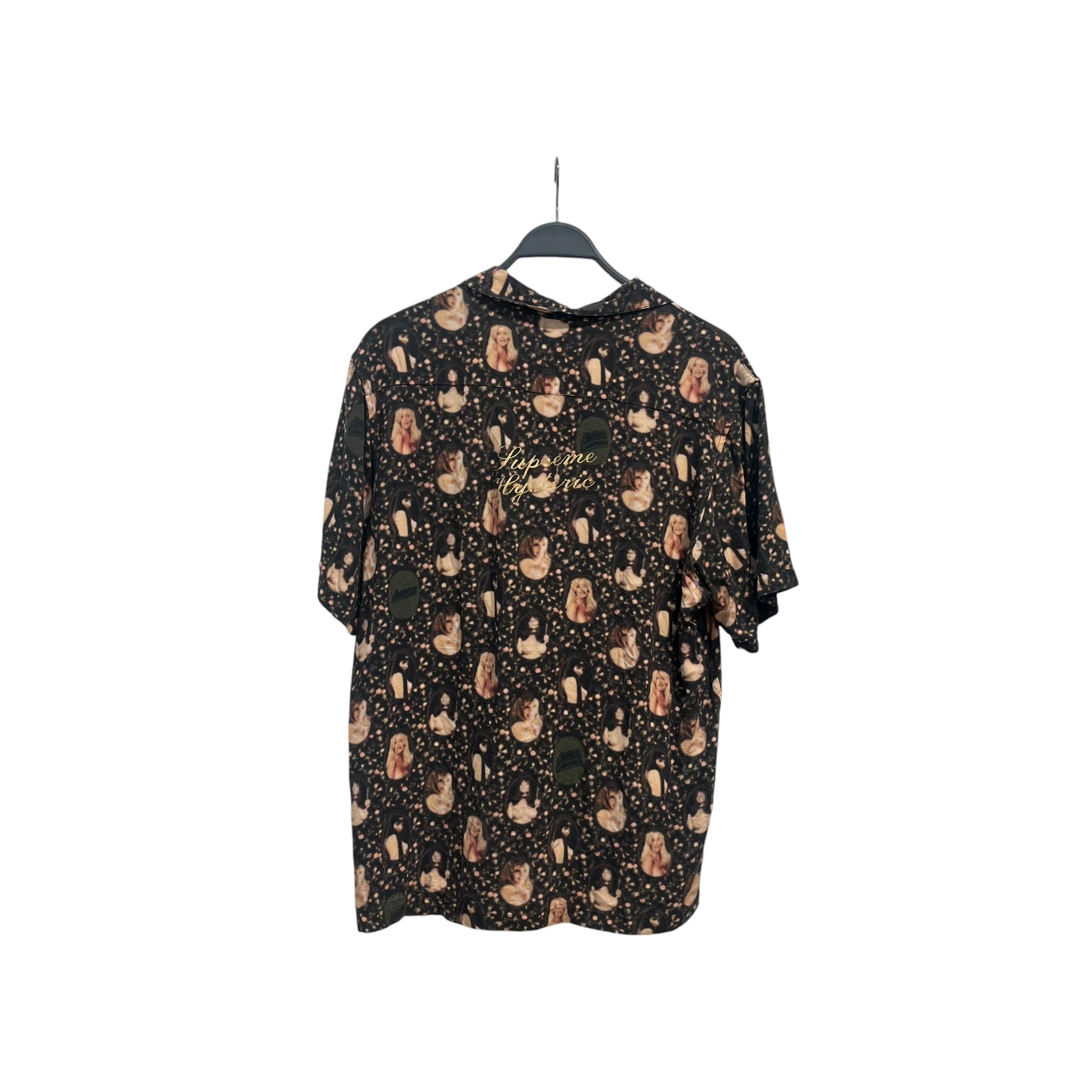 Supreme/HYSTERIC GLAMOUR/T-Shirt/M/Rayon/BRW/All Over Print/BLURRED SHIRT view 2