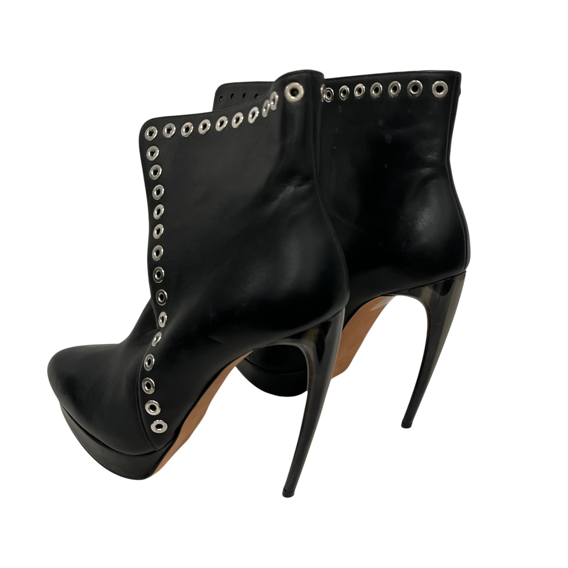 Alexander McQueen/Heels/EU 39/Leather/BLK/RIVETS ALL OVER view 2