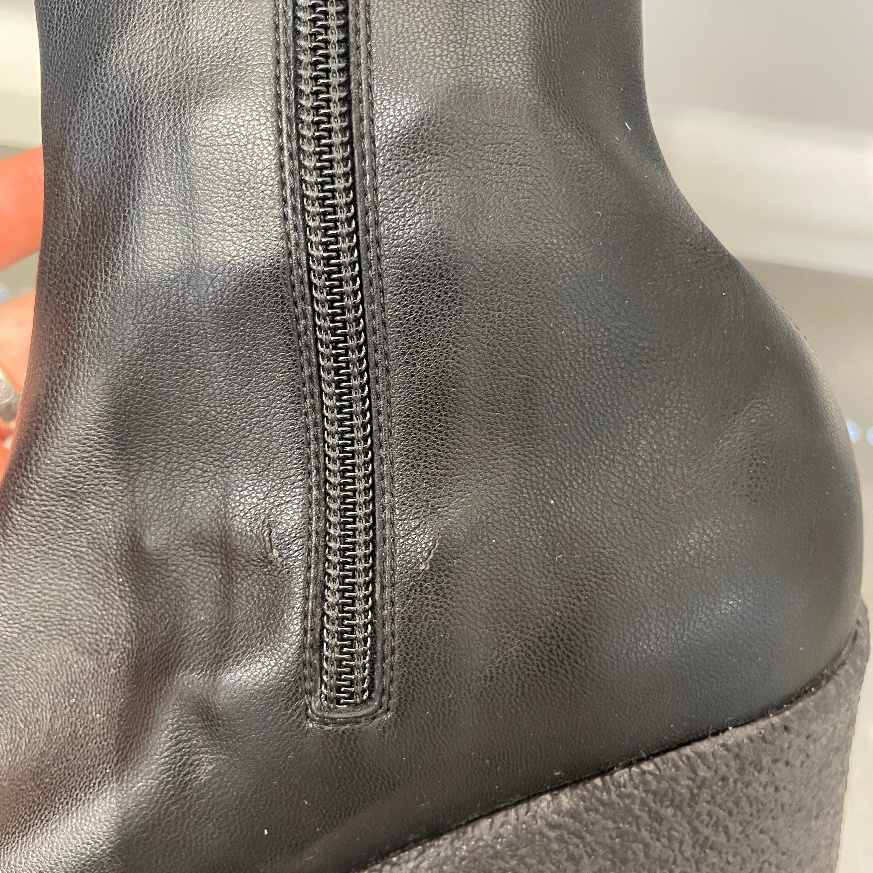 STELLAMcCARTNEY/Booties/EU 38.5/Leather/BLK/CHUNKY ANKLE BOOT view 5