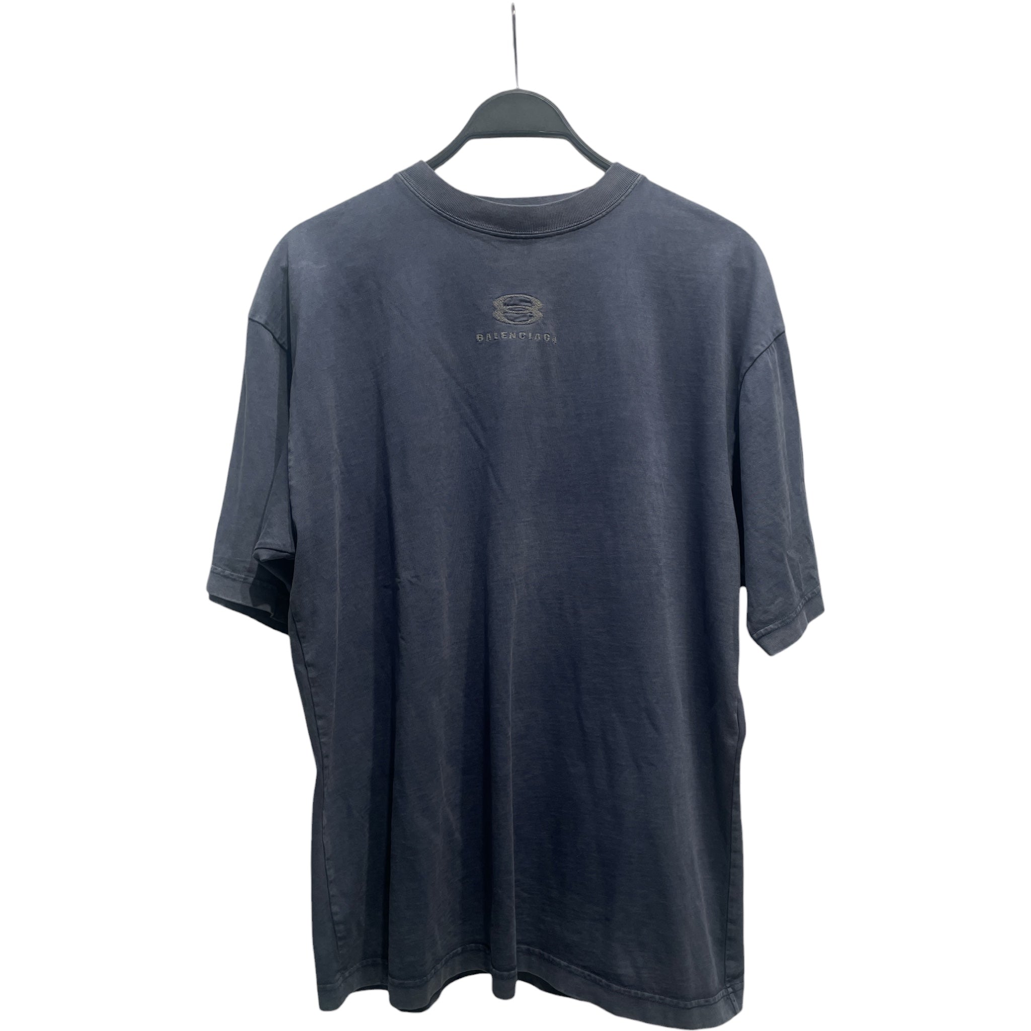BALENCIAGA/T-Shirt/XS/Cotton/NVY/Graphic/unity logo shirt view 1
