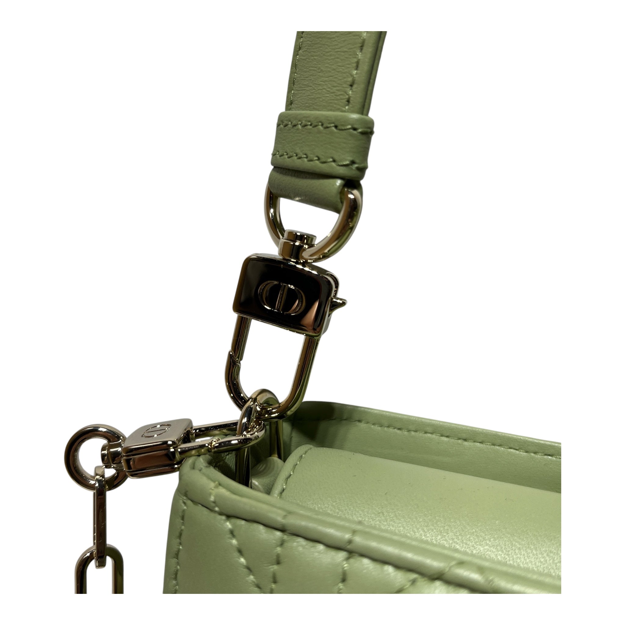 Christian Dior/Clutch Bag/GRN/SAGE MEDIUM CANNAGE view 5