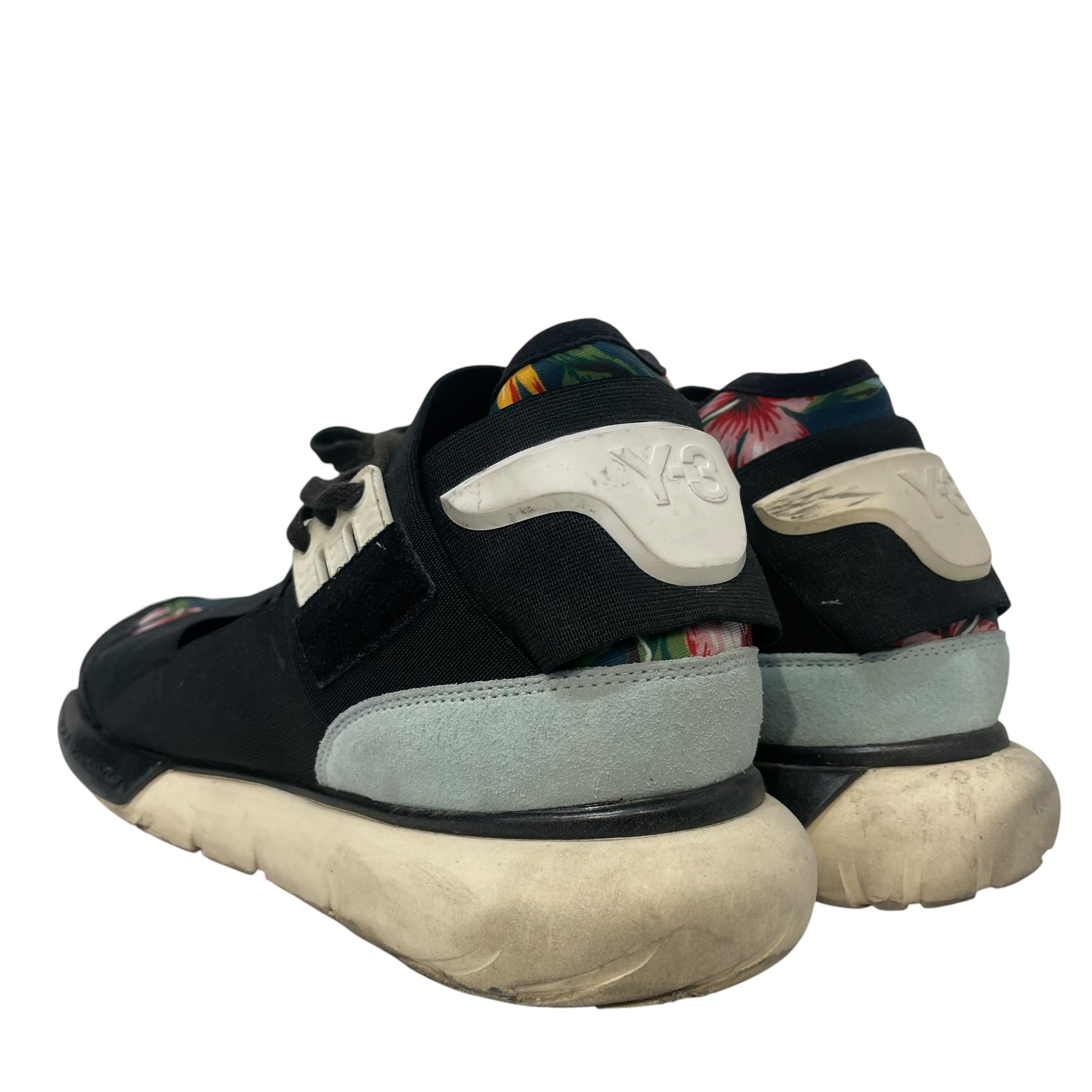 Y-3/adidas/Low-Sneakers/US 10/Floral Pattern/Cotton/NVY/qasa high floral view 2