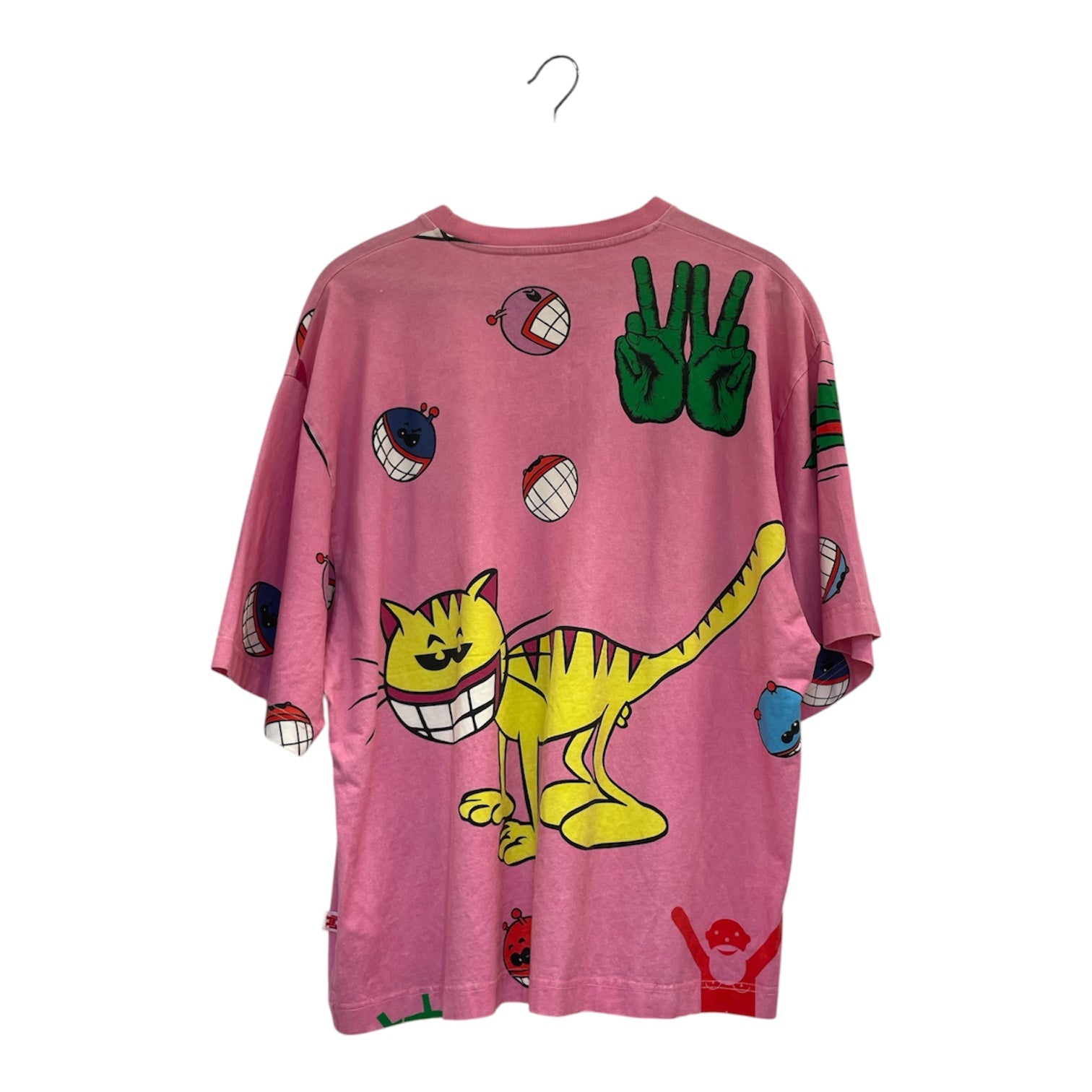 Walter Van Beirendonck/T-Shirt/OS/Cotton/PNK/All Over Print/rat dino all over print view 2