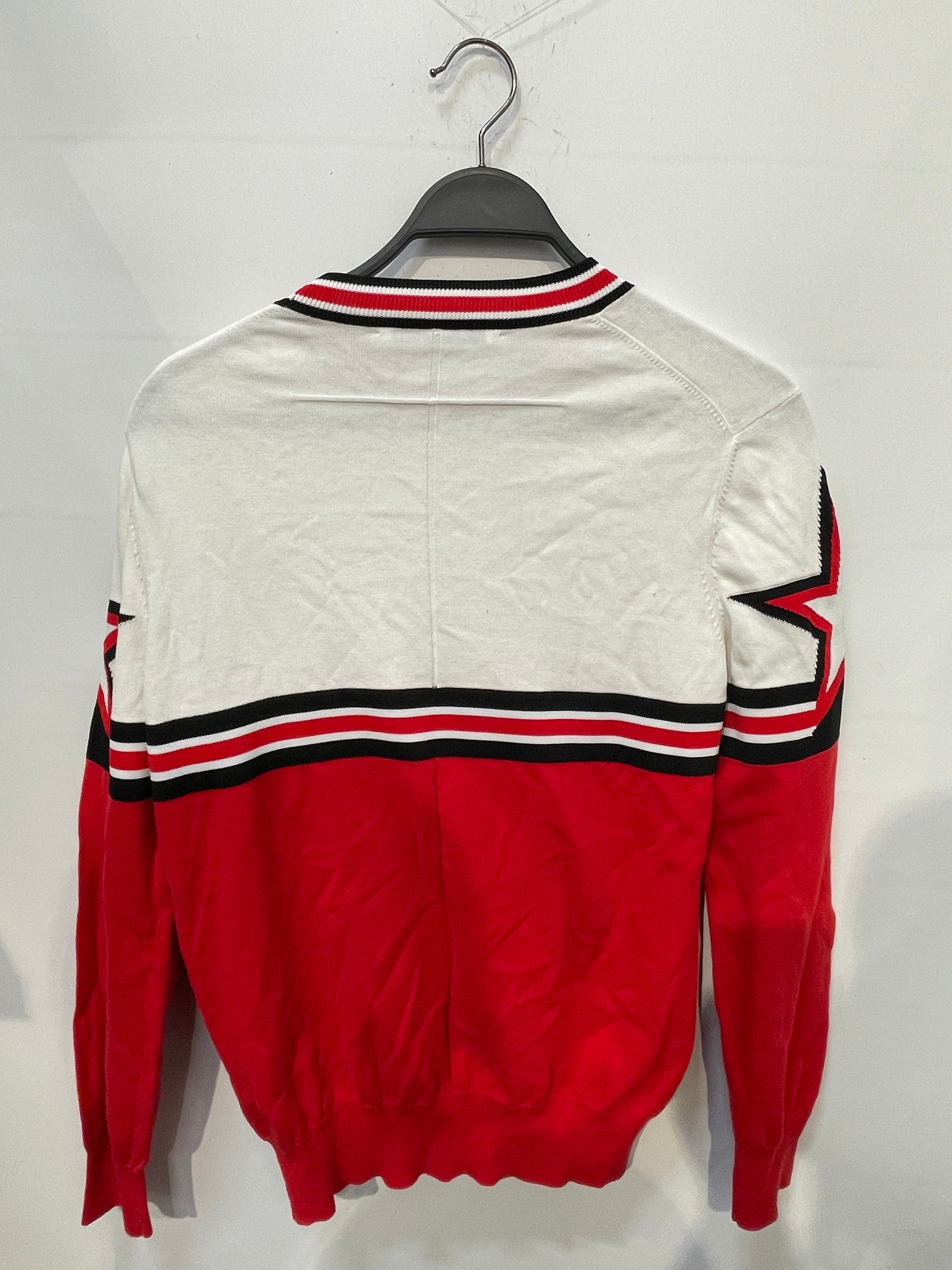 GIVENCHY/Sweater/Stripe/Cotton/RED/racing stripe borders view 2