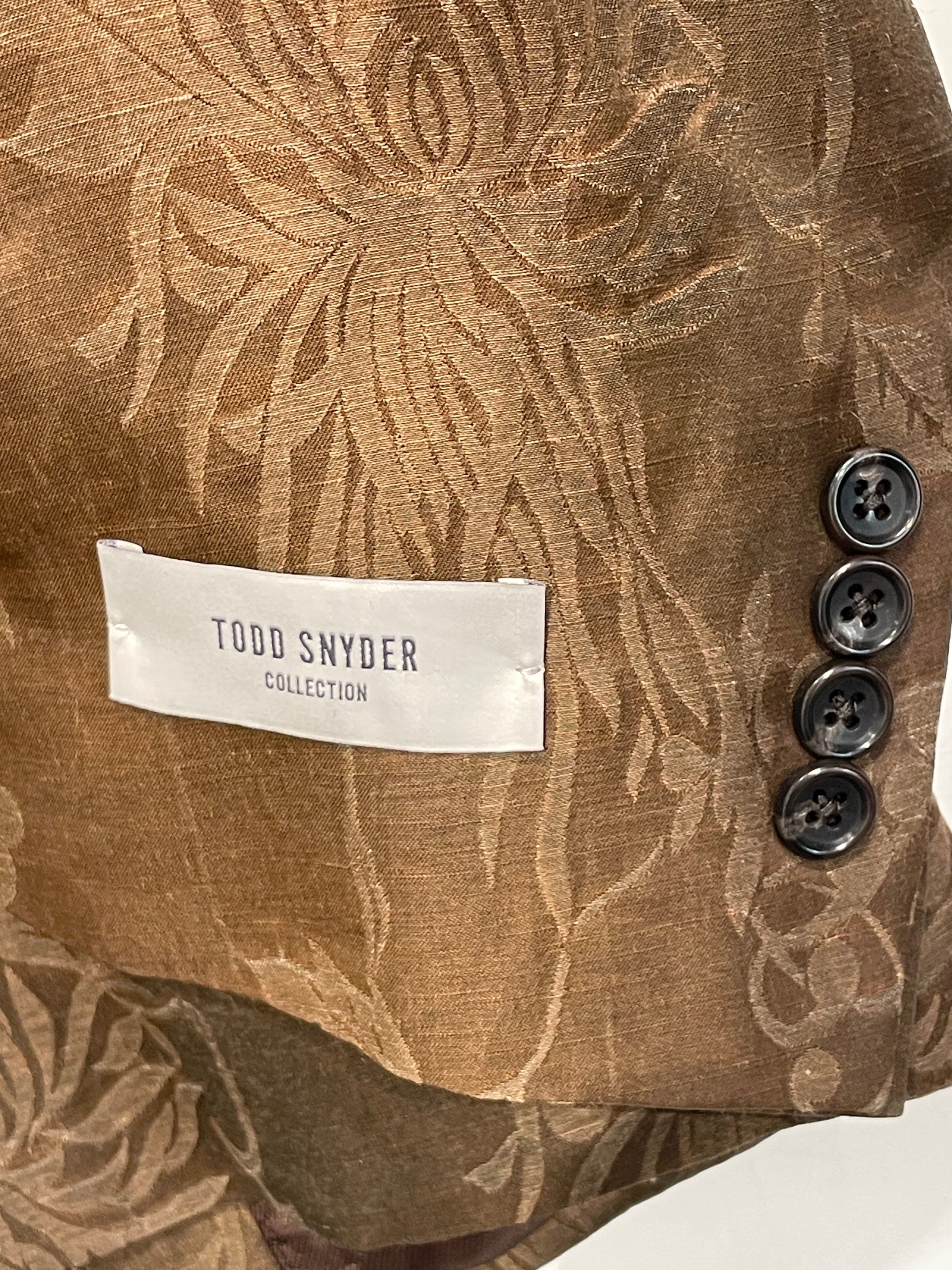TODD SNYDER/T&B Set/40/Floral Pattern/Linen/BRW/FLORAL PRINT view 3