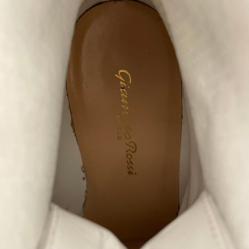 Gianvito Rossi/Ankle Boots/EU 38/Leather/WHT/MARTIS PLATFORM ANKLE BOOT