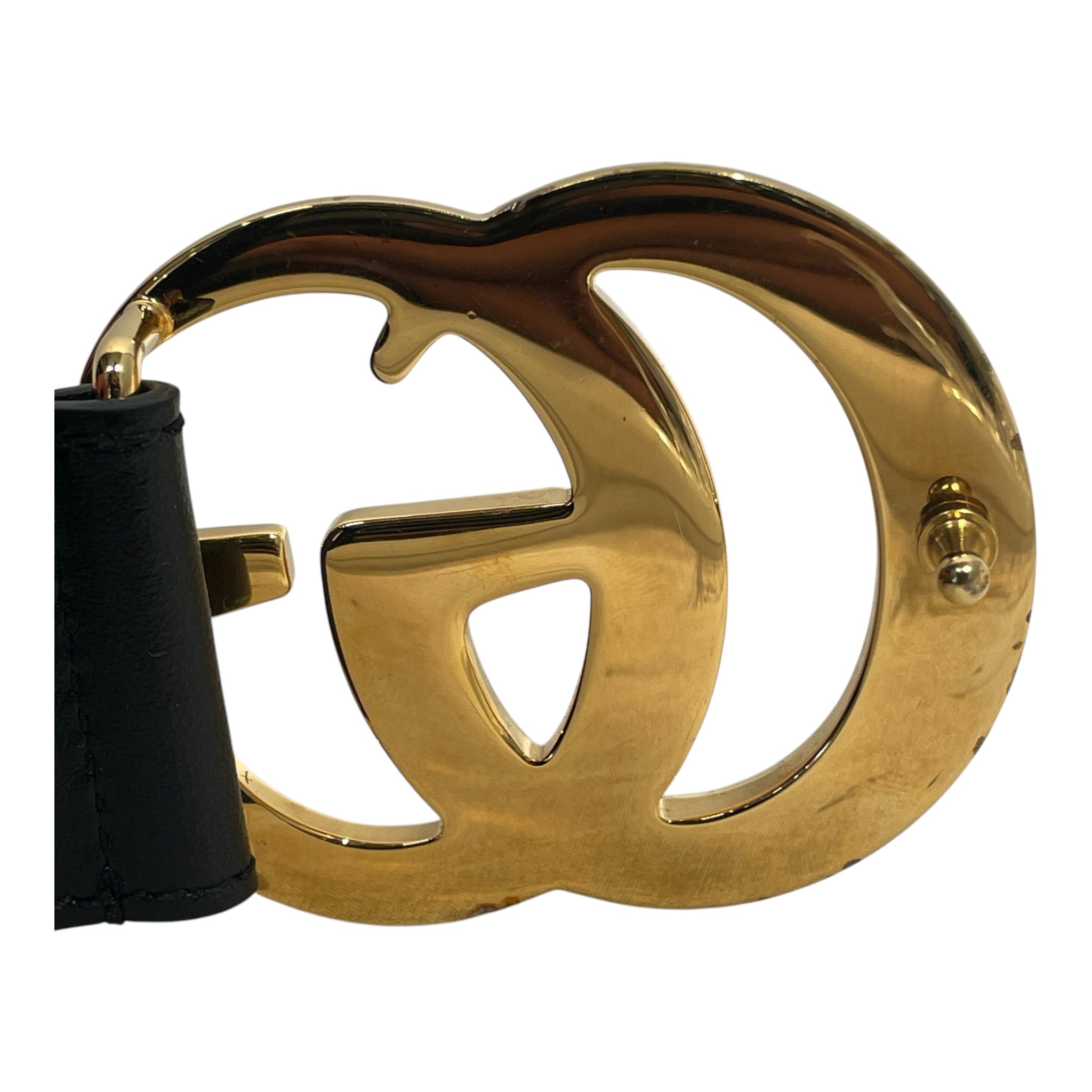 GUCCI/Belt/Leather/BLK/M's/406831 view 3
