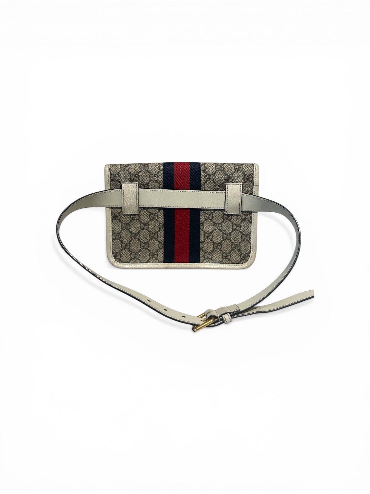 GUCCI/Bag/Monogram/Leather/WHT/ophidia GG belt bag view 3
