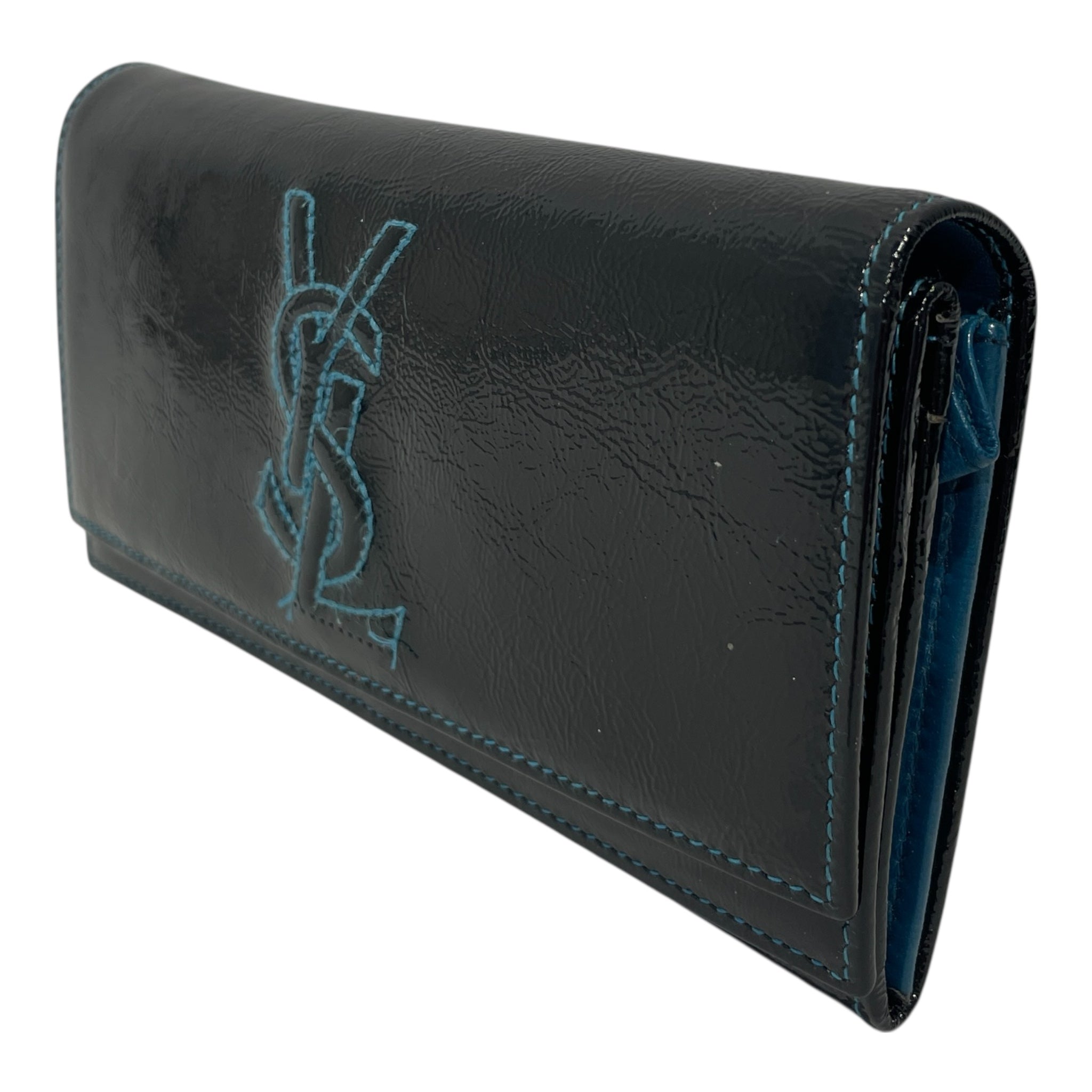 YVES SAINT LAURENT rive gauche/Clutch Bag/Leather/BLK/YSL CLUTCH WALLET view 1