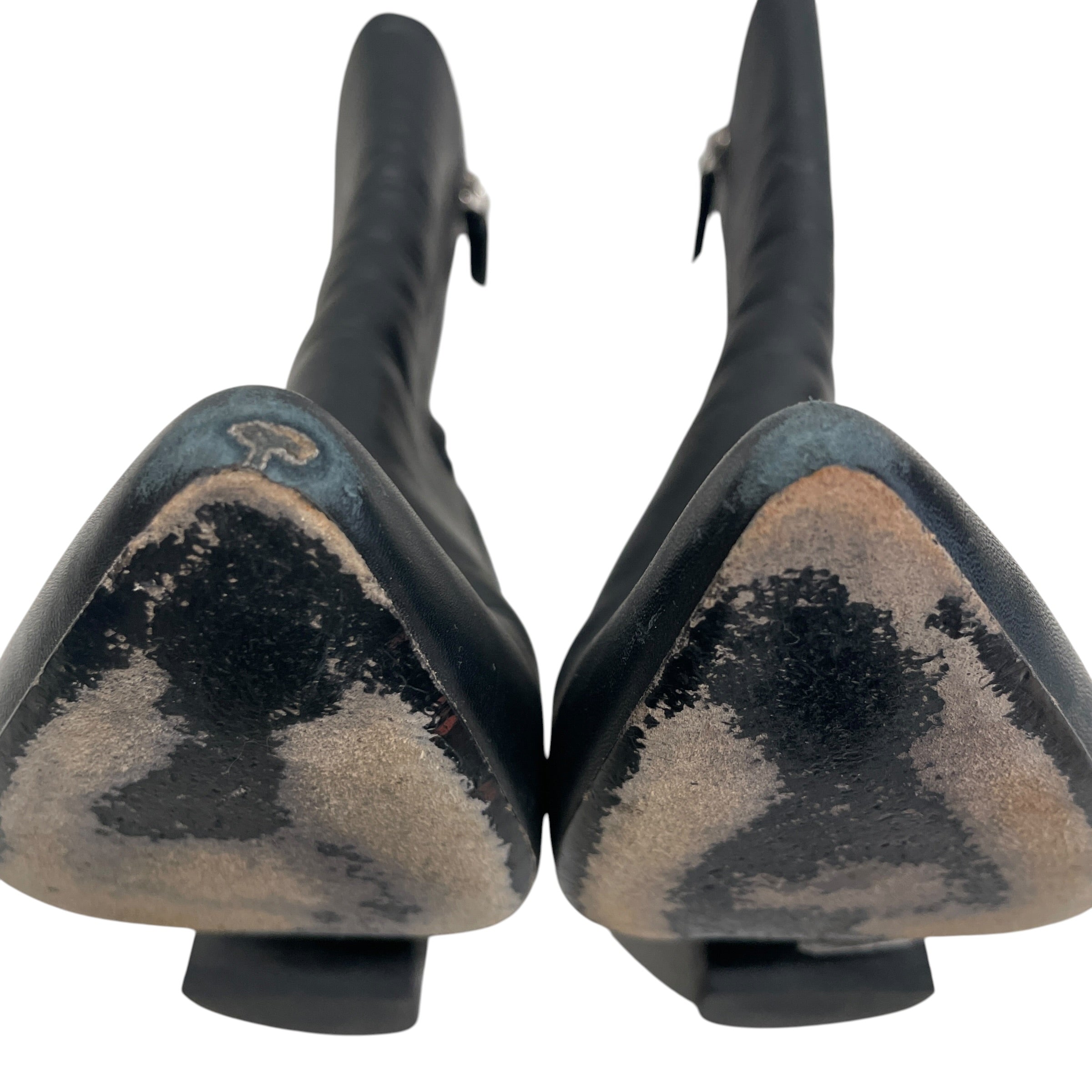 Alexander Wang/Boots/EU 36.5/Leather/BLK/Patent/POINTED TOE FLOATING HEEL view 5