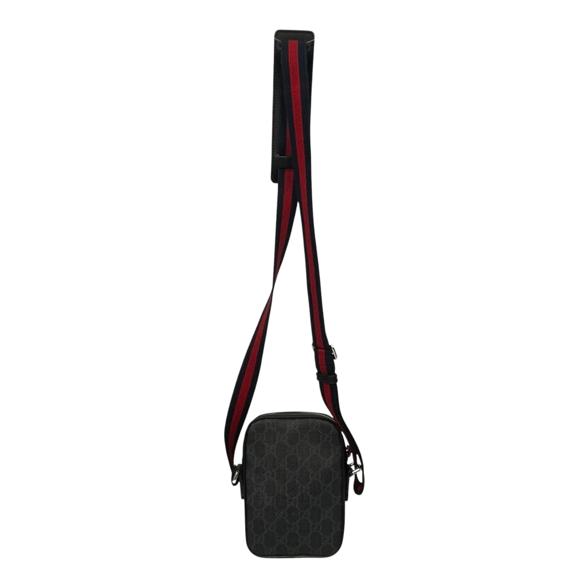 GUCCI/Cross Body Bag/Monogram/Leather/BLK/GG SUPREME CROSSBODY view 2