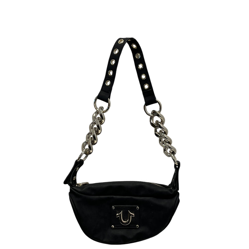 TRUE RELIGION/Hand Bag/Suede/BLK/Suede Chain Bag