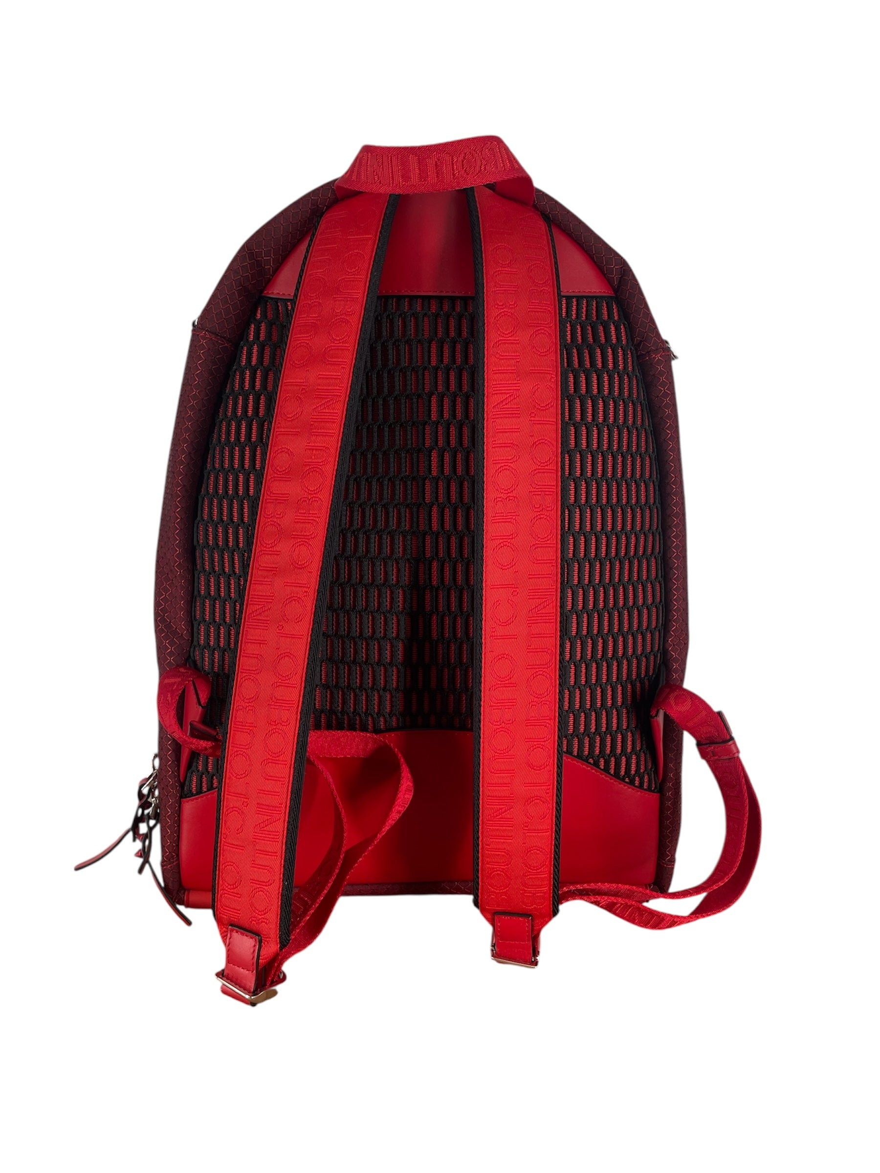 Christian Louboutin/Backpack/Nylon/RED/BACKPARIS SPIKED BACKPACK view 2