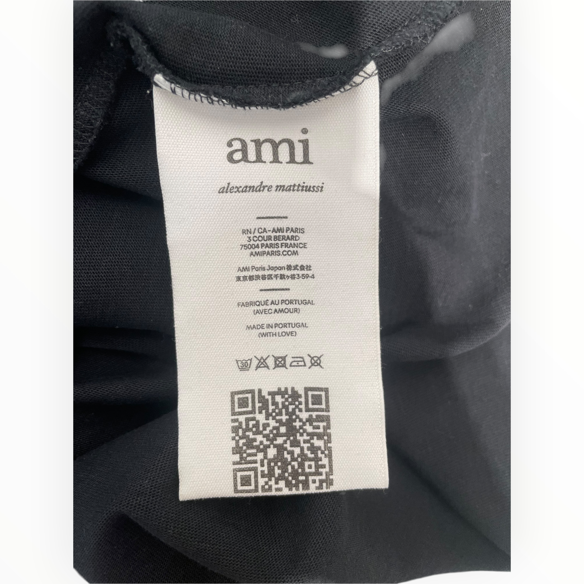 ami alexandre mattiussi/T-Shirt/XL/Cotton/BLK/EMBROIDERD LOGO view 4