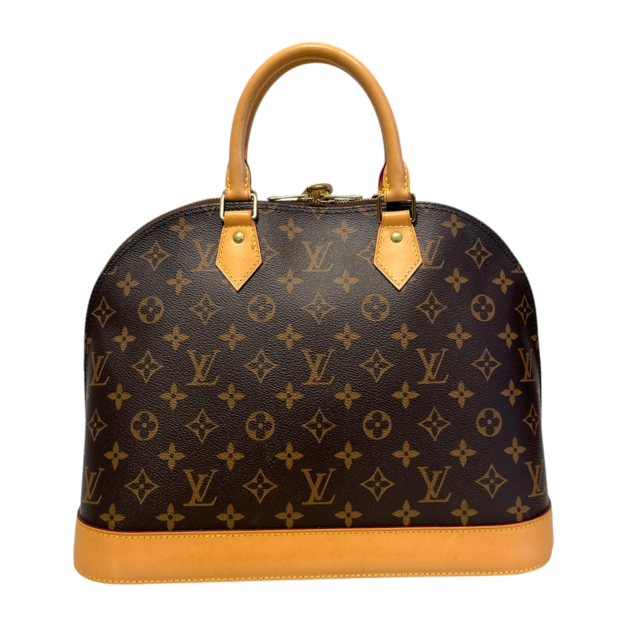 LOUIS VUITTON/Hand Bag/Monogram/Leather/BRW/alma mm bag view 2