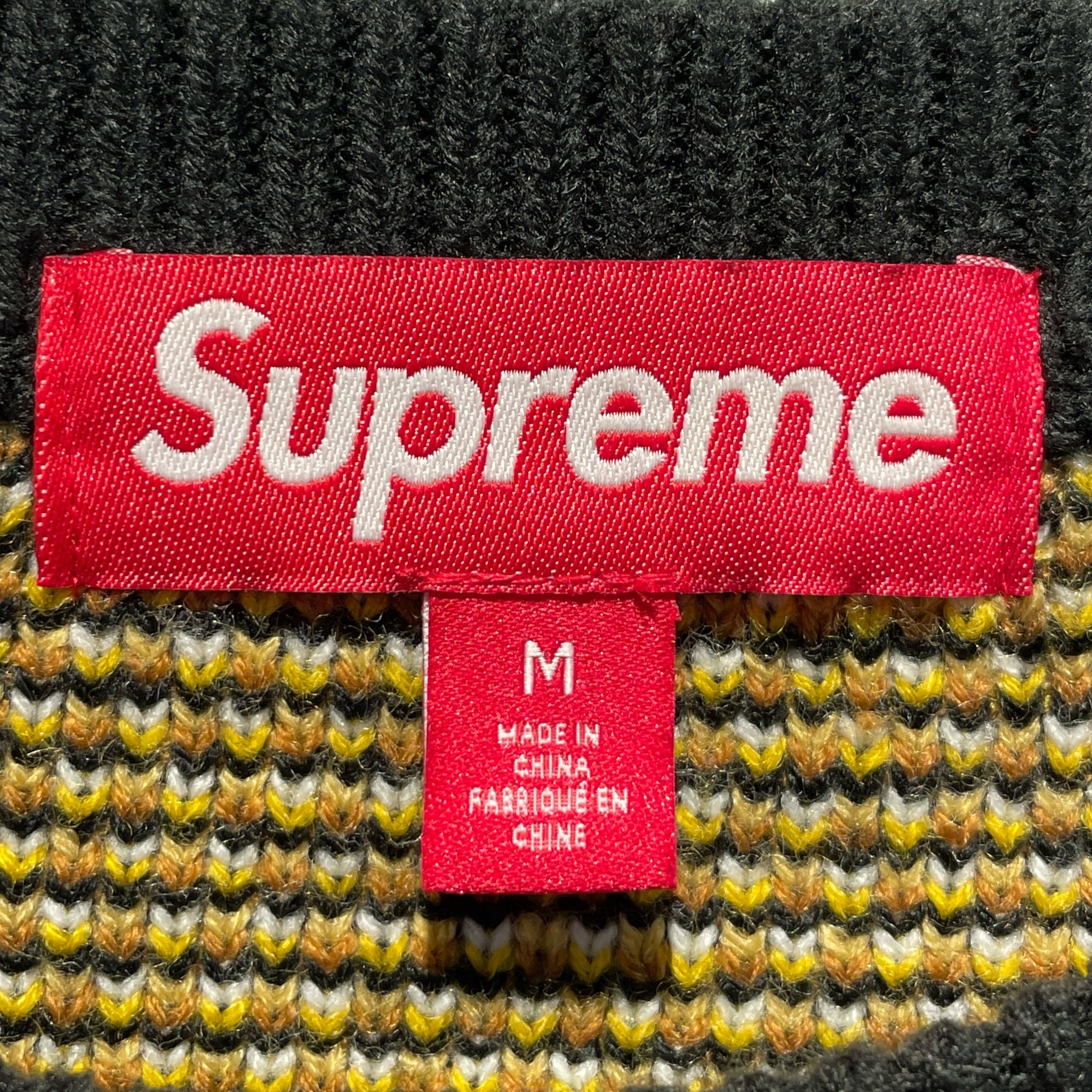 Supreme/Sweater/M/All Over Print/Acrylic/BLK/ view 3