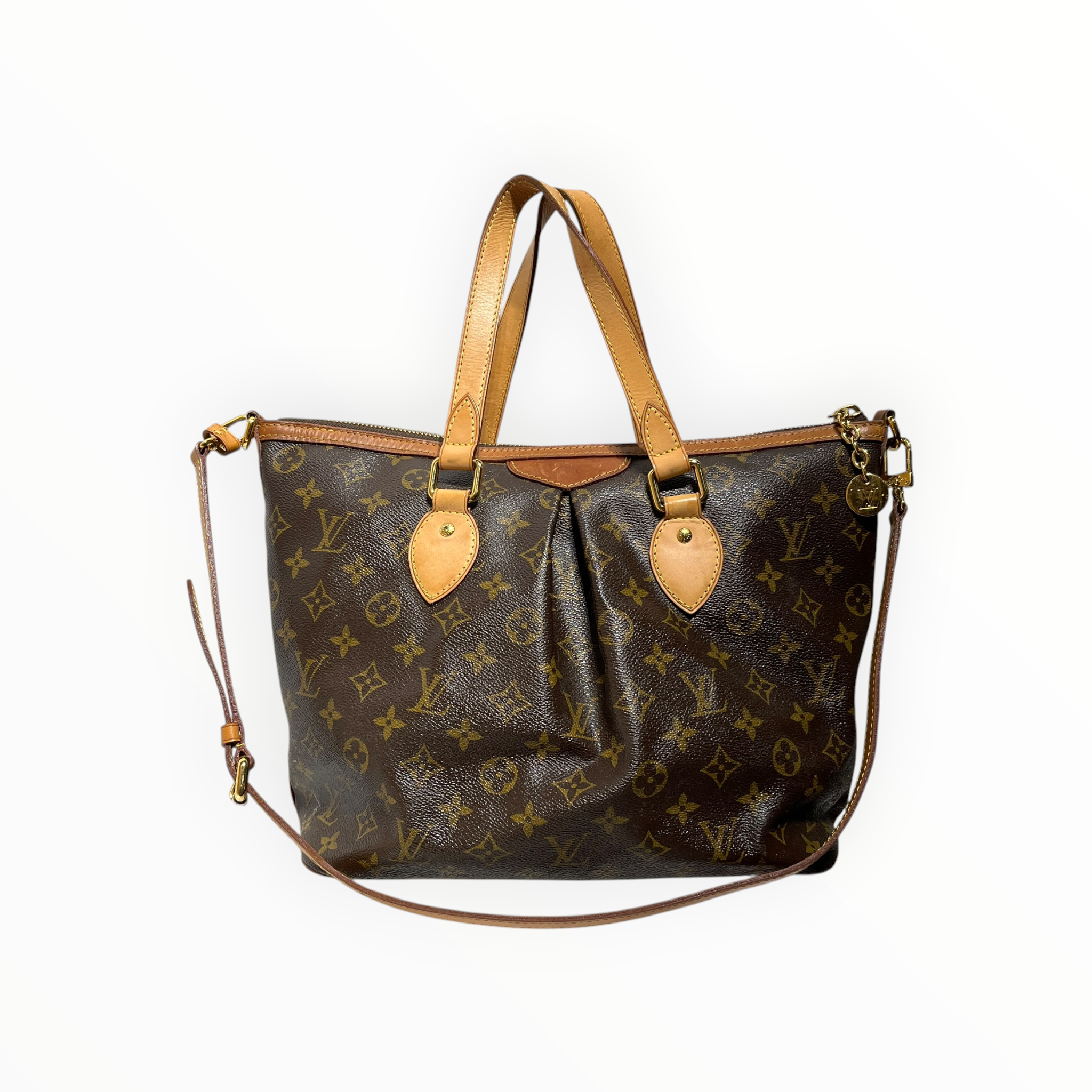 LOUIS VUITTON/Hand Bag/Leather/BRW/PALERMO PM view 2