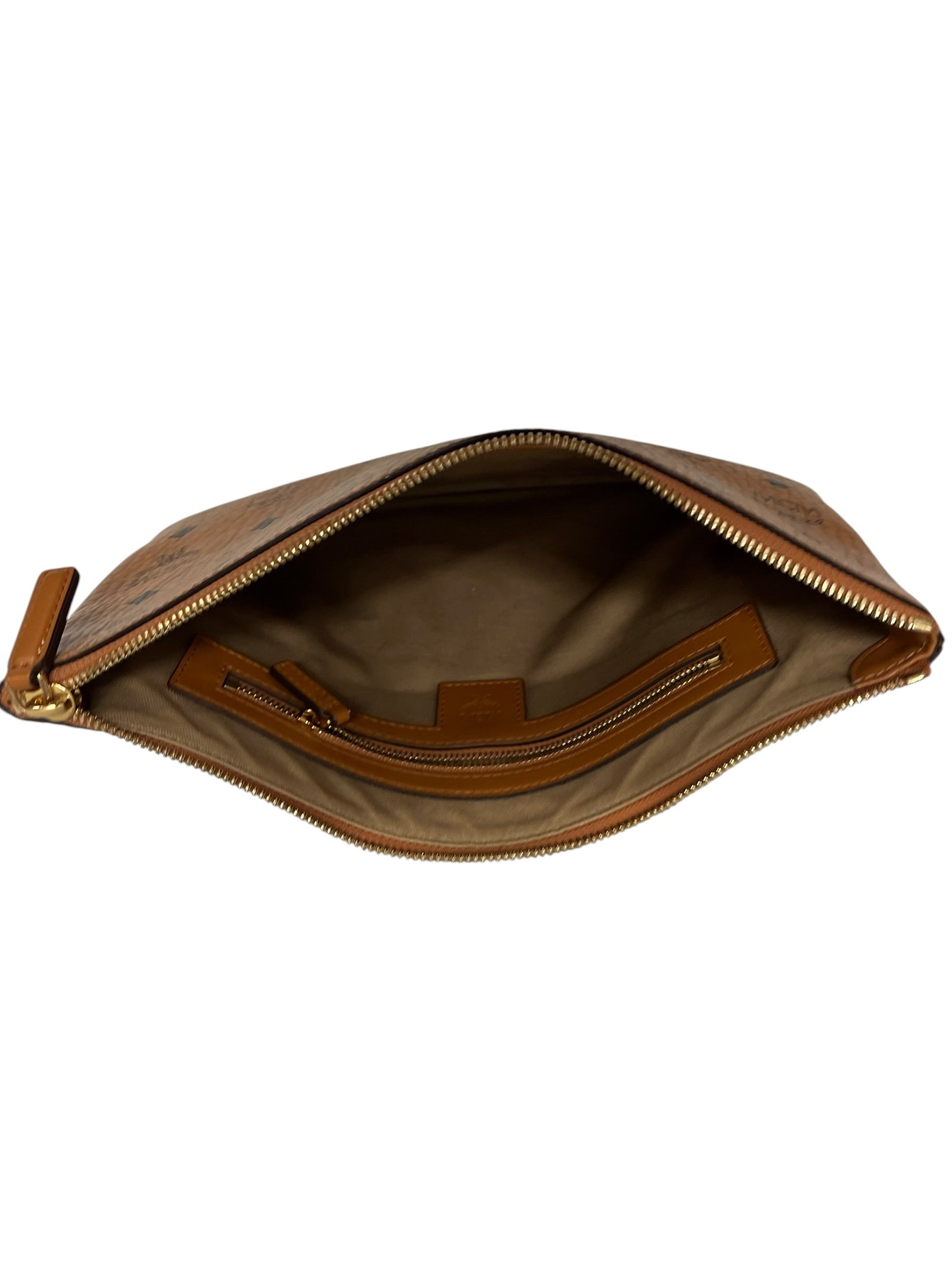 MCM/Cross Body Bag/Monogram/Leather/BRW/portfolio bag view 4