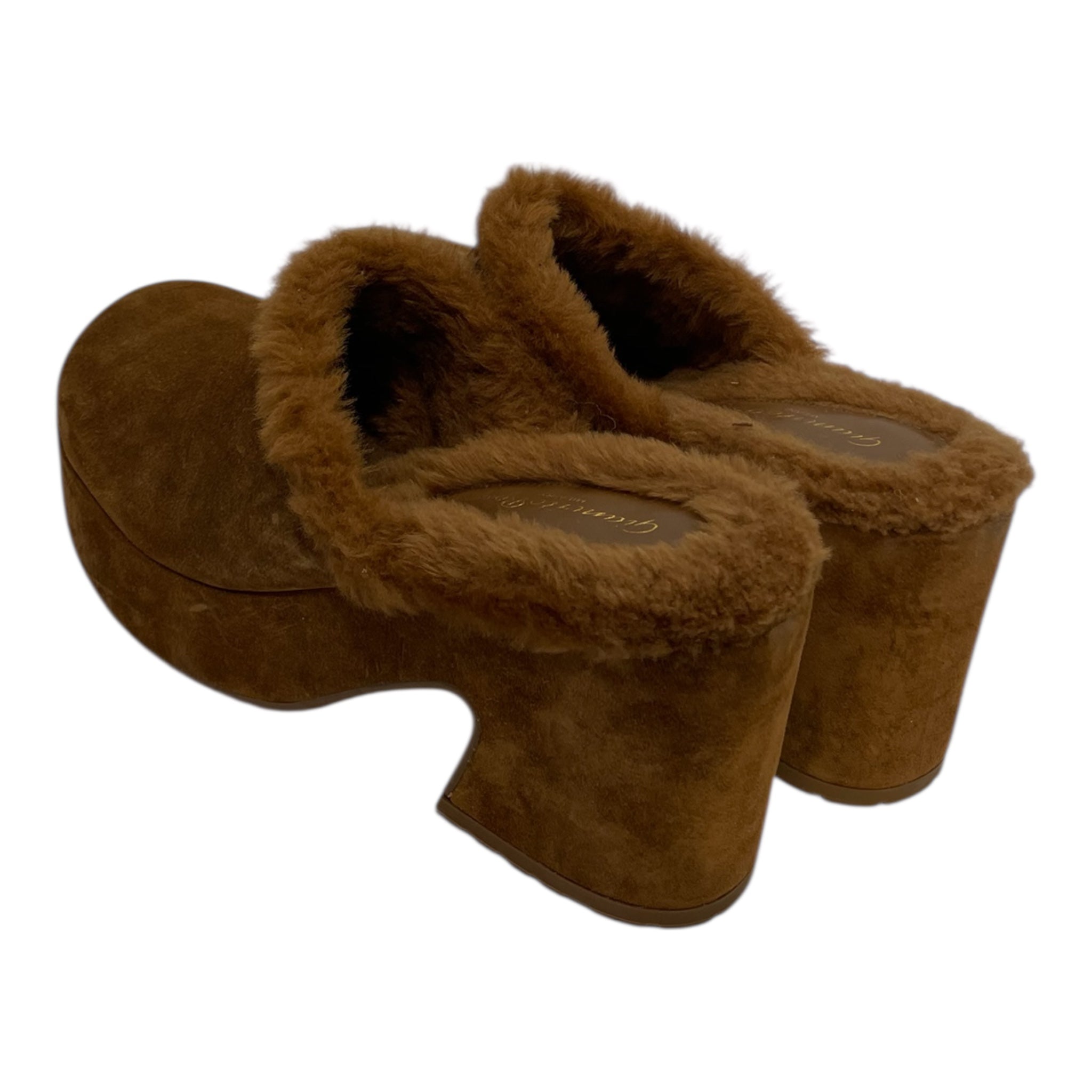 Gianvito Rossi/Sandals/US 6.5/KHK/Square-Toe/fur clogs view 2