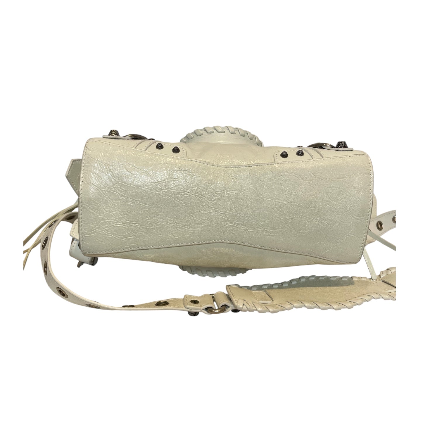 BALENCIAGA/Cross Body Bag/Leather/WHT/NEO CAGOLE MINI LE CITY view 3