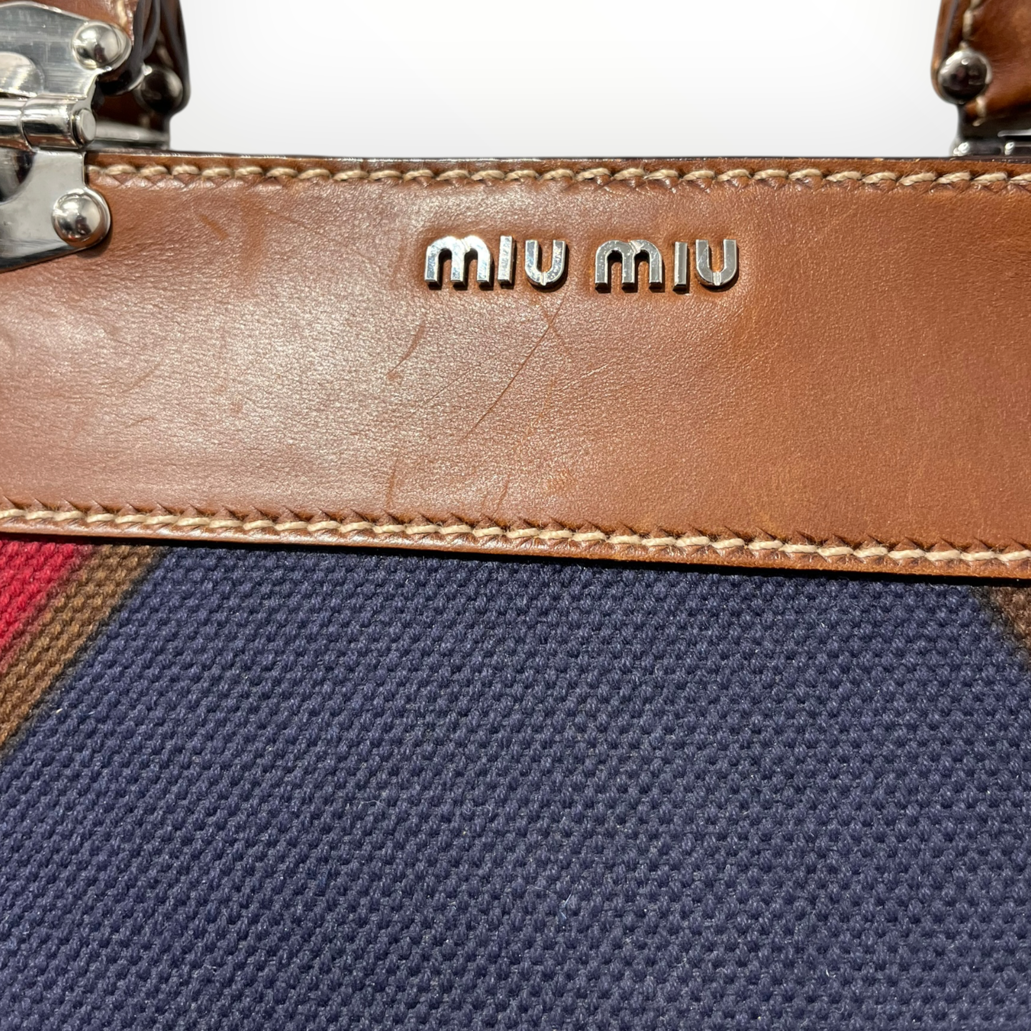 MIU MIU/Bag/Cotton/BRW/ESAGONO TWIGGY HANDLE BAG view 6